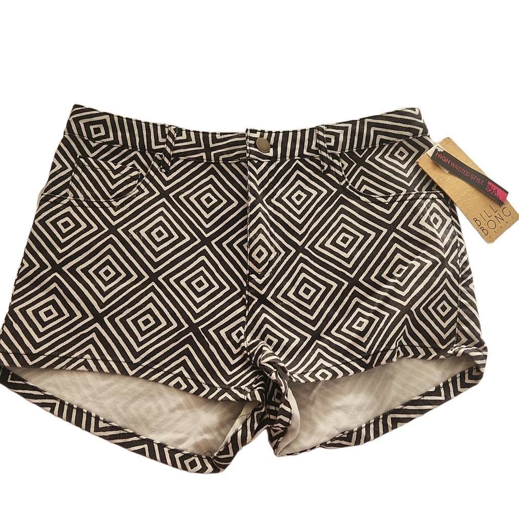 Billabong BillaBong Jeans Women's Size 11 Black White Geometric Patter Size 32" / US 10 / IT 46 - 1 Thumbnail
