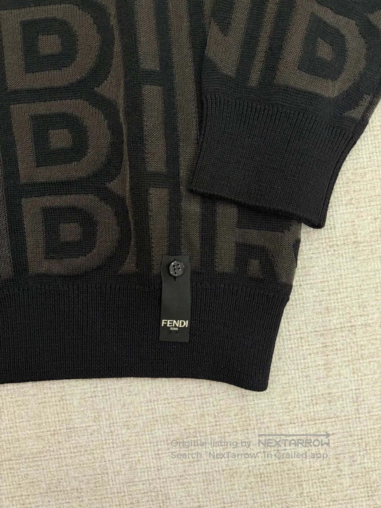Fendi fendi logo knit pullover sweater. Size US M / EU 48-50 / 2 - 3 Thumbnail