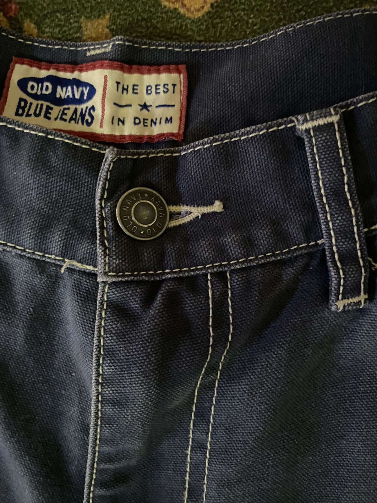 Old Navy × Vintage Vintage Old Navy Carpenter Baggy Blue Denim Size US 31 - 9 Thumbnail