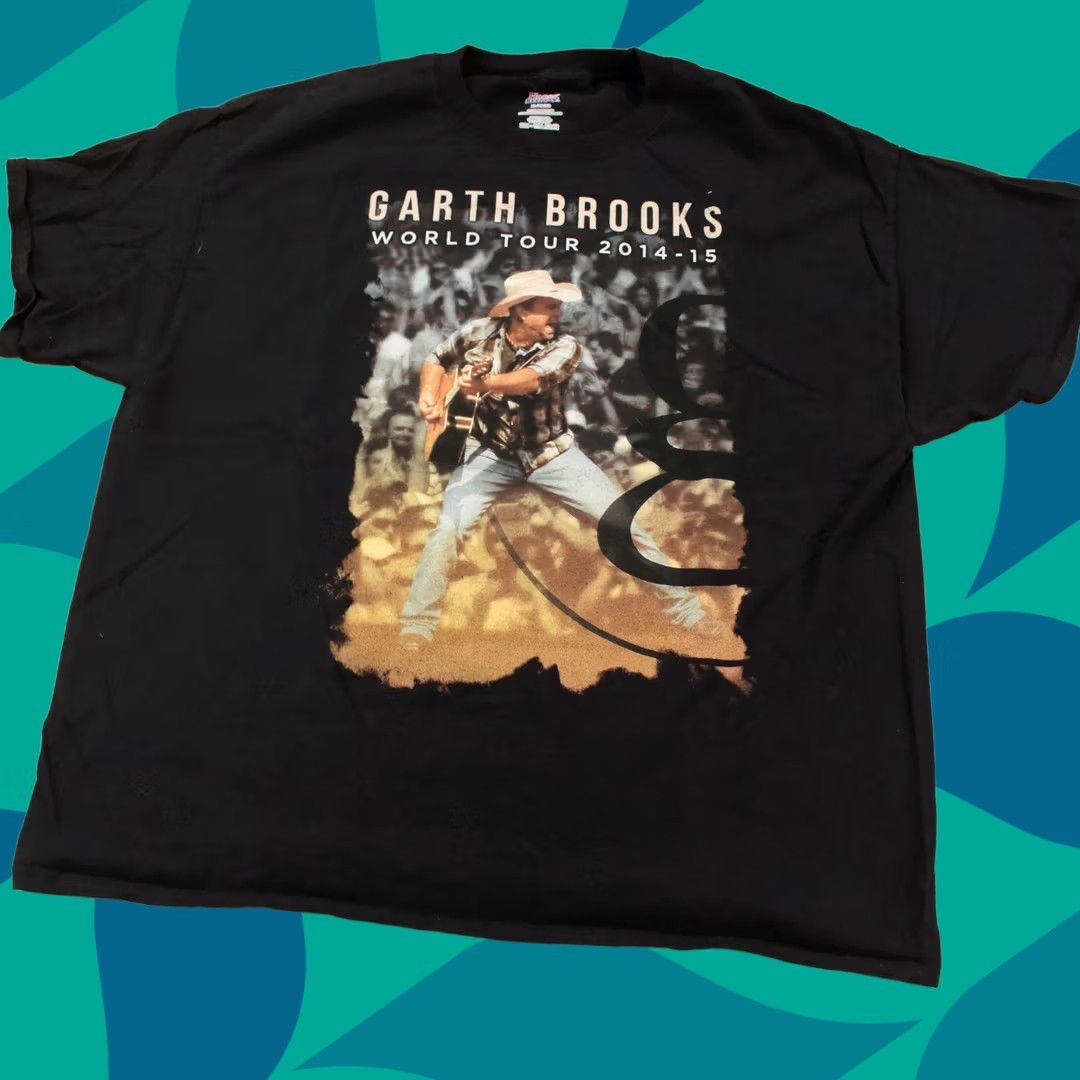 Hanes Garth Brooks World Tour 2014 - 2015 concert Shirt XL 90s y2k country singer Size US XL / EU 56 / 4 - 1 Thumbnail