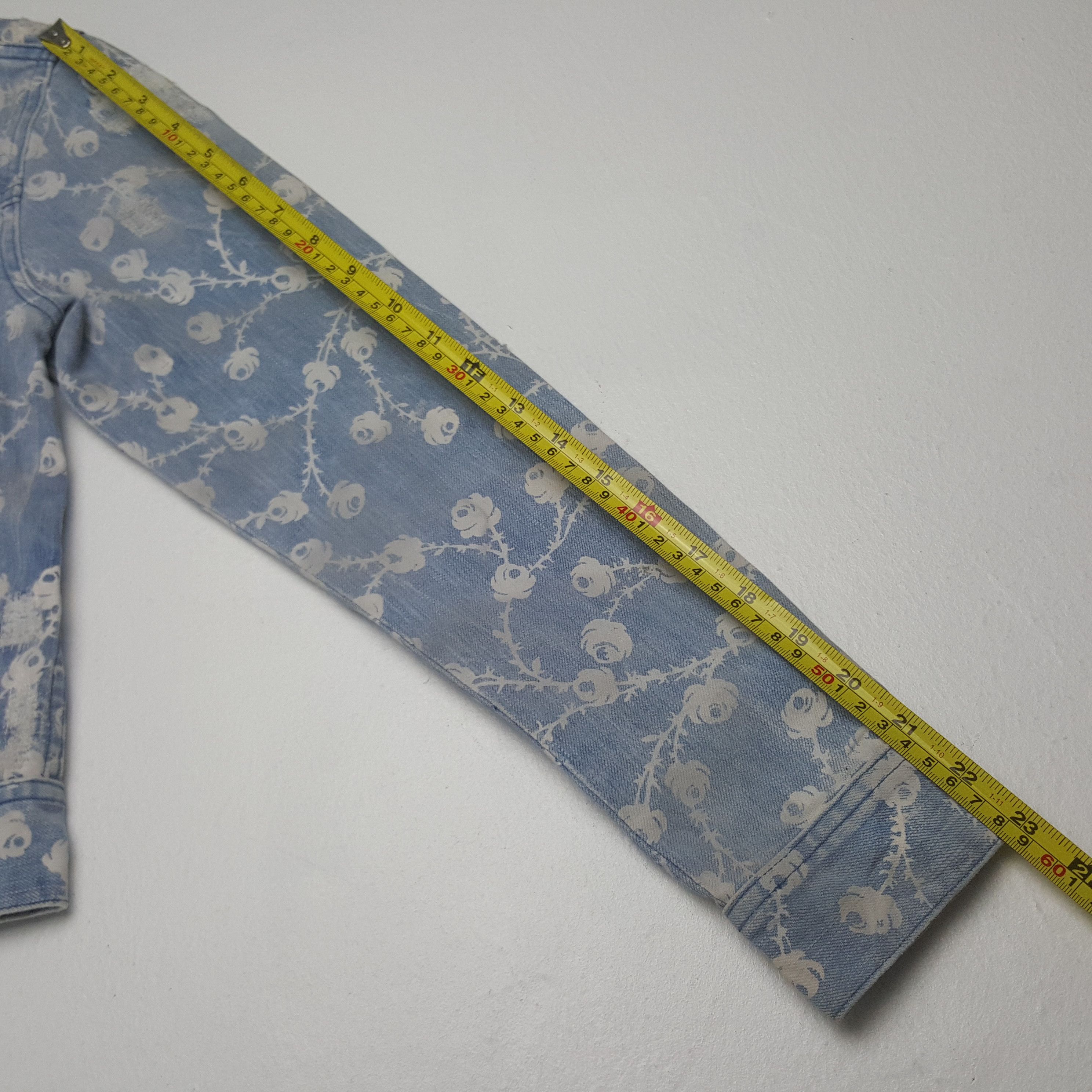 Ralph Lauren Vintage Ralph Lauren Flowers Denim Jacket Size XXS / US 00 / IT 34 - 8 Thumbnail