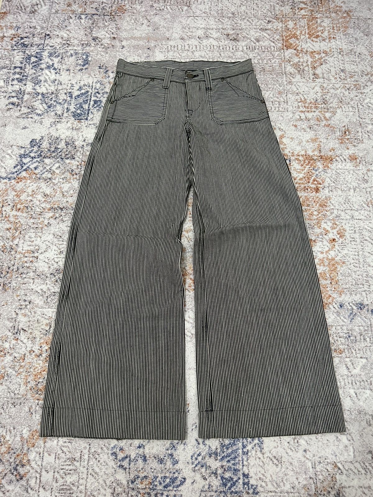 Lee Lee Union Made Japan Stripe Wide Leg Pants Size US 29 - 3 Thumbnail