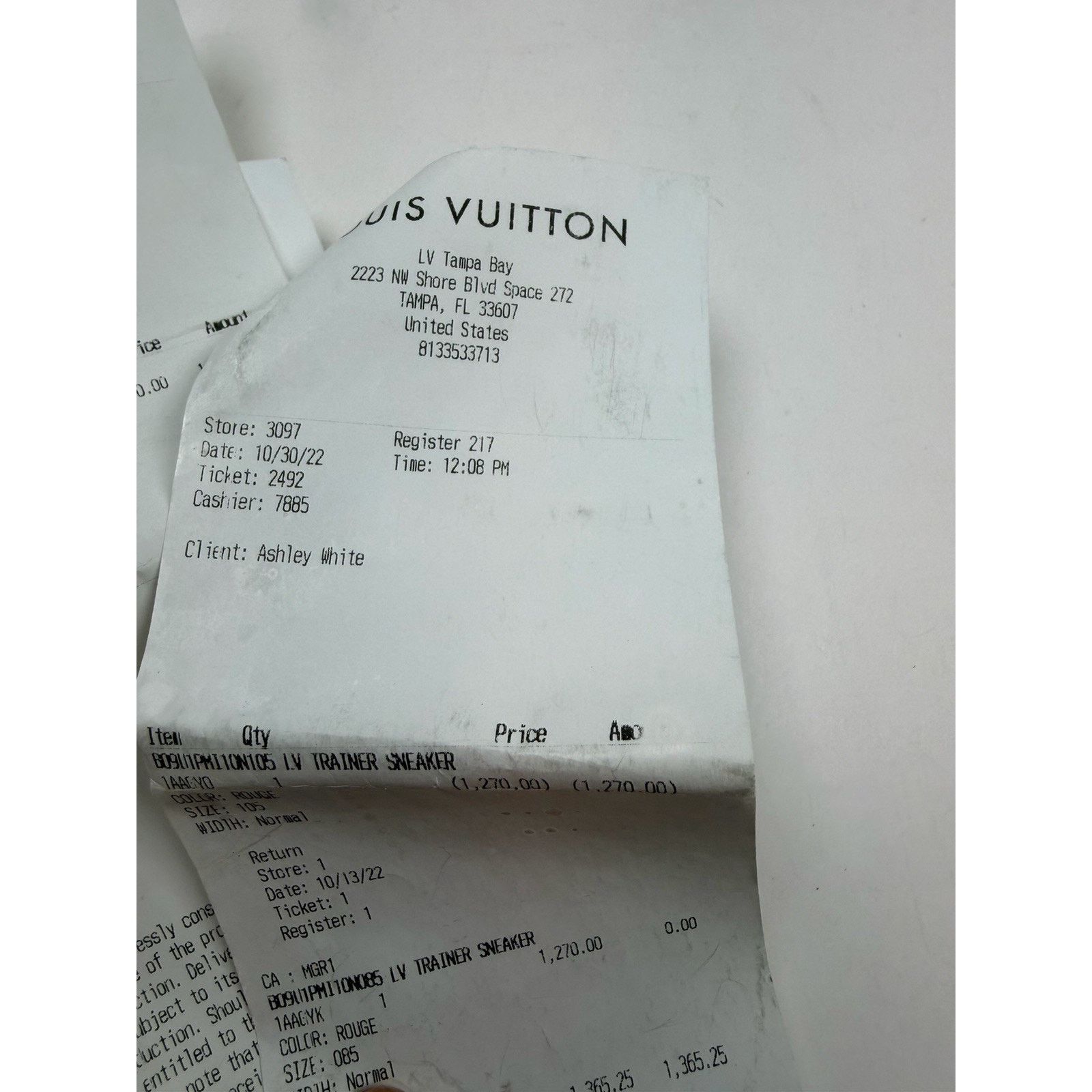 Louis Vuitton Size 9.5LV/10.5US - Louis Vuitton White Red Trainers Size US 10.5 / EU 43-44 - 9 Thumbnail
