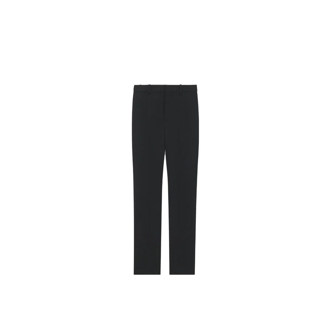 Saint Laurent Paris o1s1wg110625 745509 High-Waisted Pant in Grain De Poudre Size US 32 / EU 48 - 1 Thumbnail