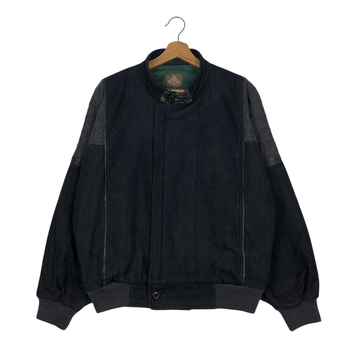 Japanese Brand 🔥VINTAGE BOMBER JACKET WOOL HENRI LUC CHAPUIS ISSEY MIYAKE Size US M / EU 48-50 / 2 - 3 Thumbnail