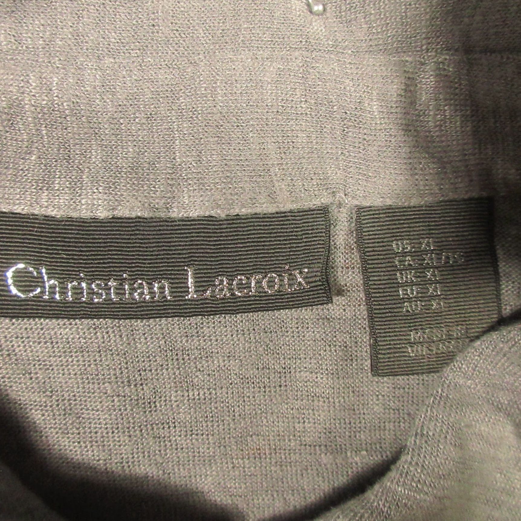 Christian Lacroix Christian Lacroix Linen Polo Shirt Mens XL Gray Short Sleeve Stretch Golf EUC Size US XL / EU 56 / 4 - 4 Thumbnail