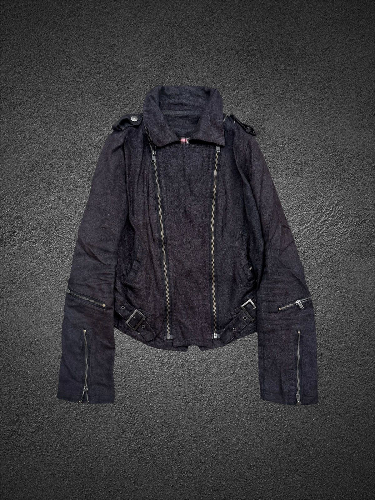 Isamu Katayama Backlash Archived Styled Wax Jacket Japanese 14th Vkei Size US S / EU 44-46 / 1 - 2 Thumbnail