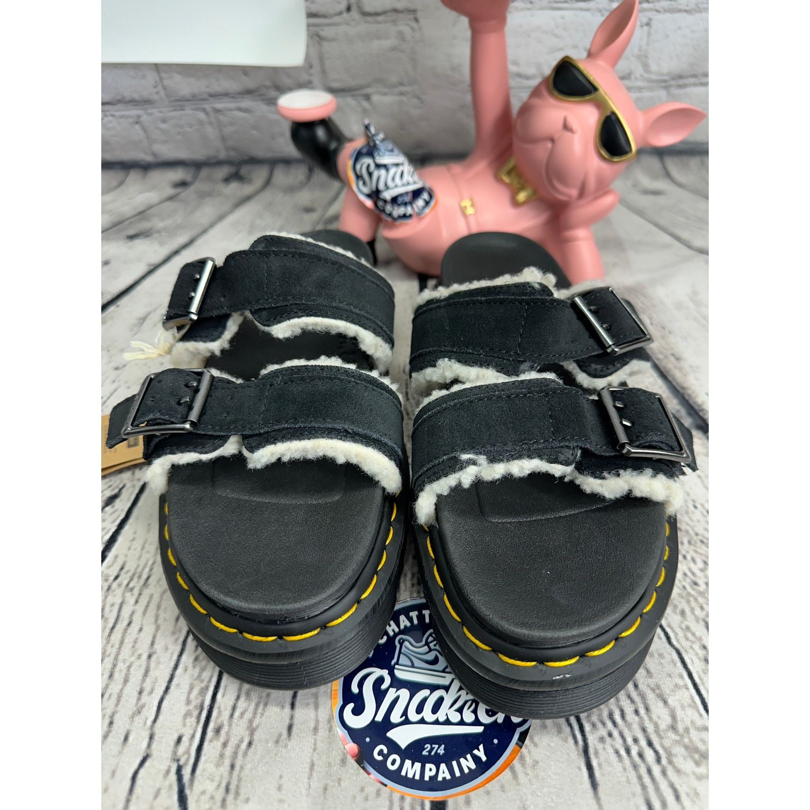Dr. Martens Dr Martens Myles Platform Sandals Womens 8 Black Slides Size US 8 / IT 38 - 2 Thumbnail