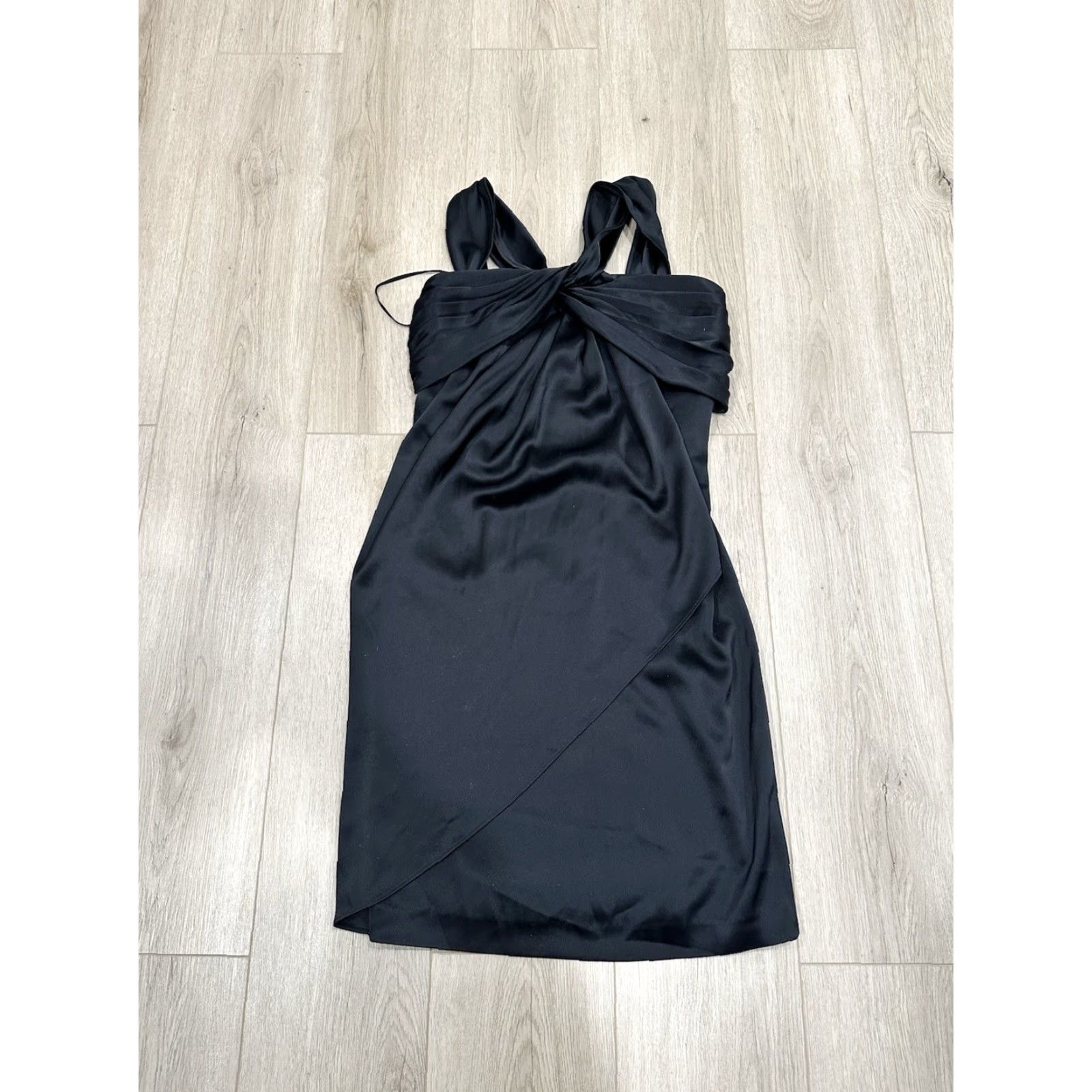 St. John St. John Dress Women 6 Black Tank Dress Sleeveless Sheath Knit Knee Length Zip Straps Classic Size M / US 6-8 / IT 42-44 - 2 Thumbnail
