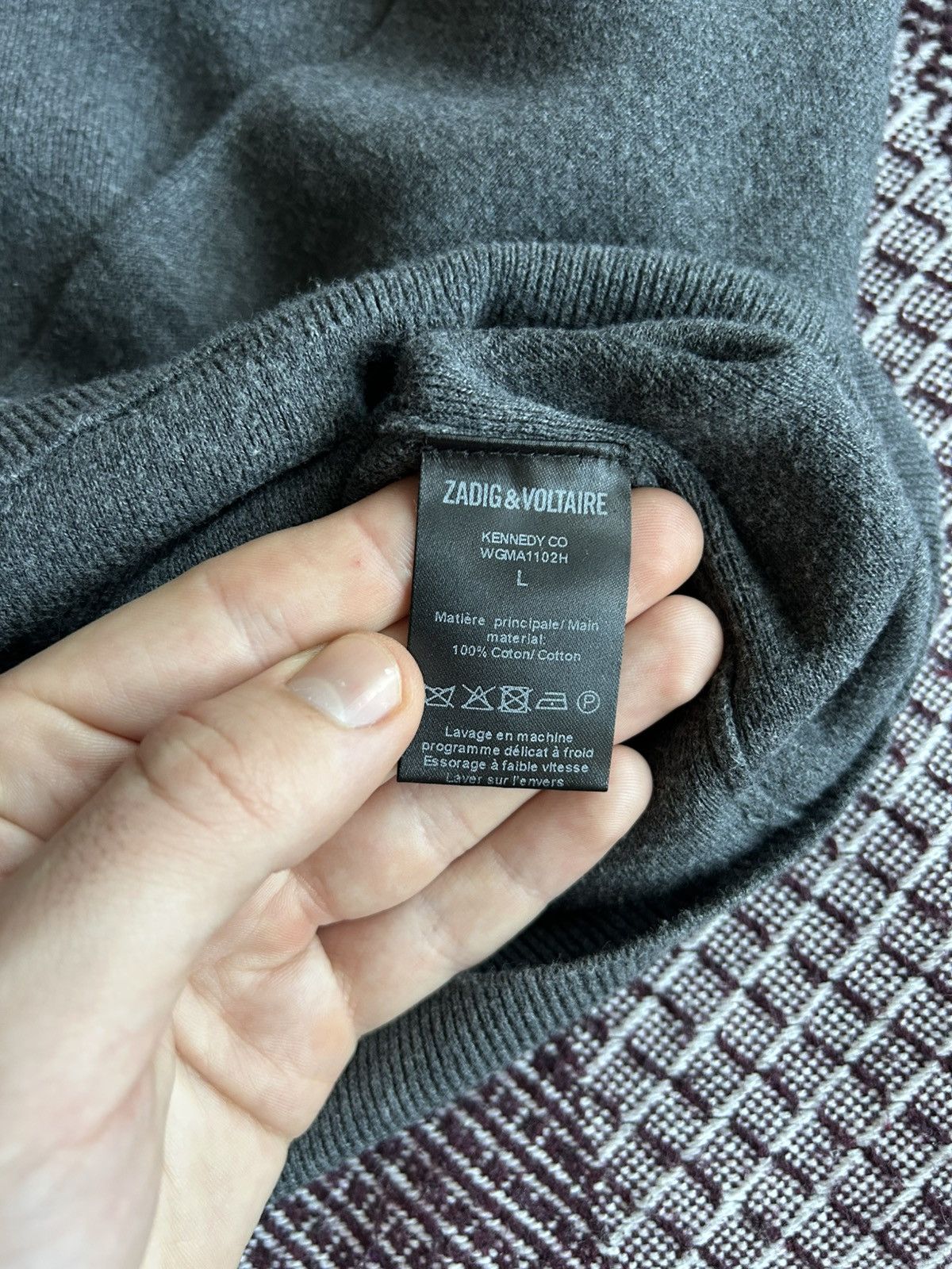 Zadig & Voltaire Zadig & Voltaire Kennedy CO Luxury Sweater Solid Style Sz L Size US L / EU 52-54 / 3 - 8 Thumbnail