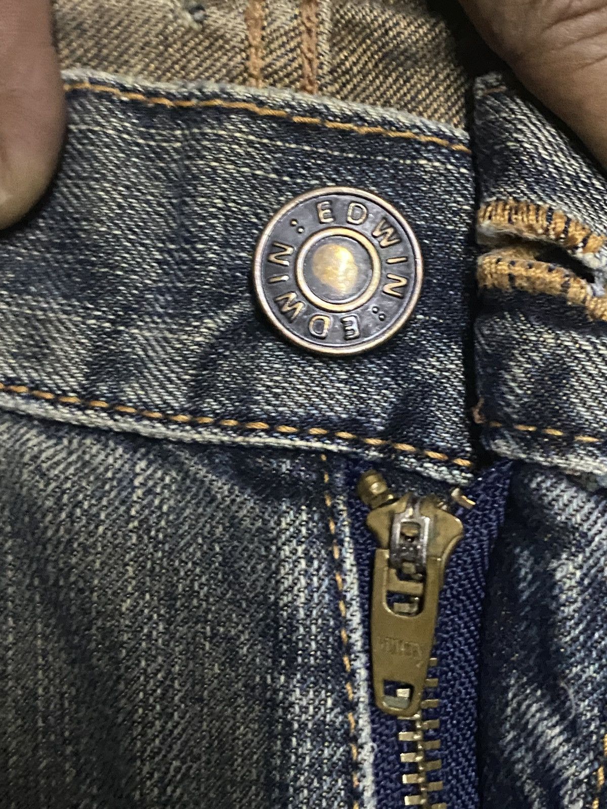 Edwin Vintage Japanese Brand Edwin 503 Faded Distressed Jeans Size US 31 - 8 Thumbnail