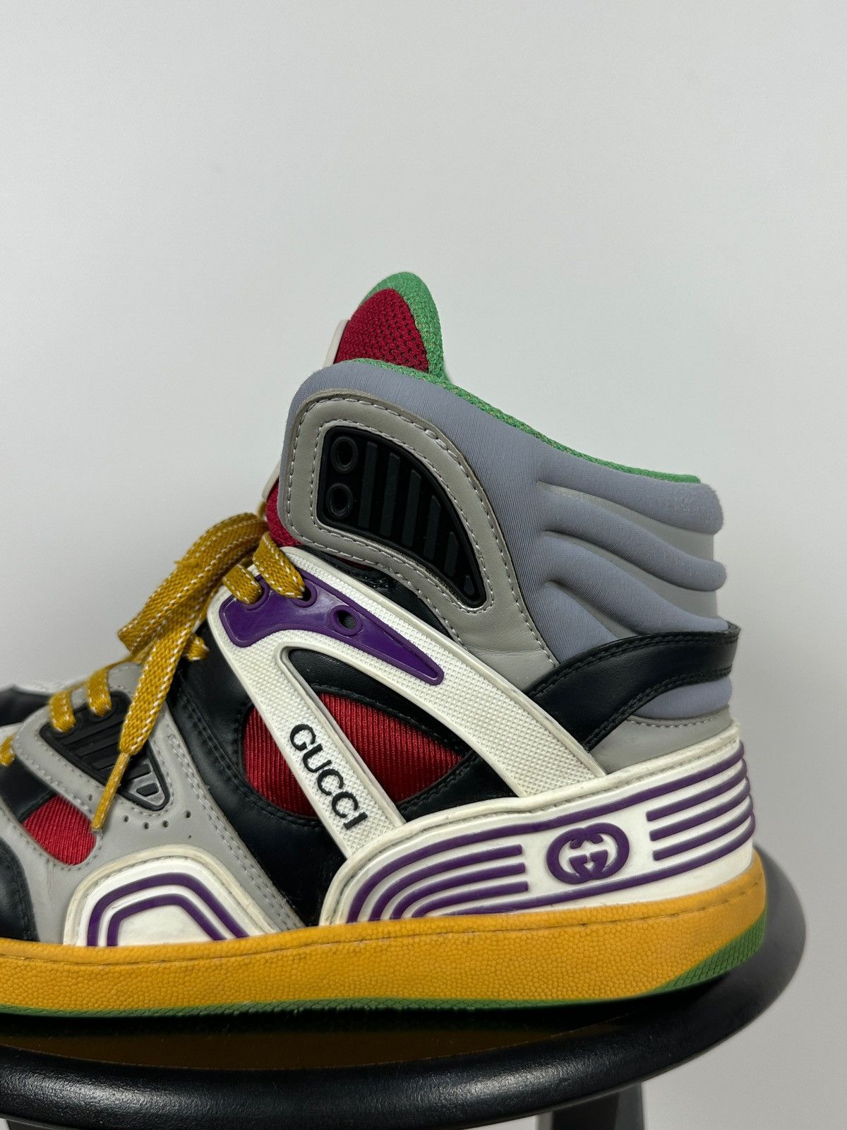 Gucci Gucci Basket Hi Top Sneakers Size US 8.5 / EU 41-42 - 12 Thumbnail
