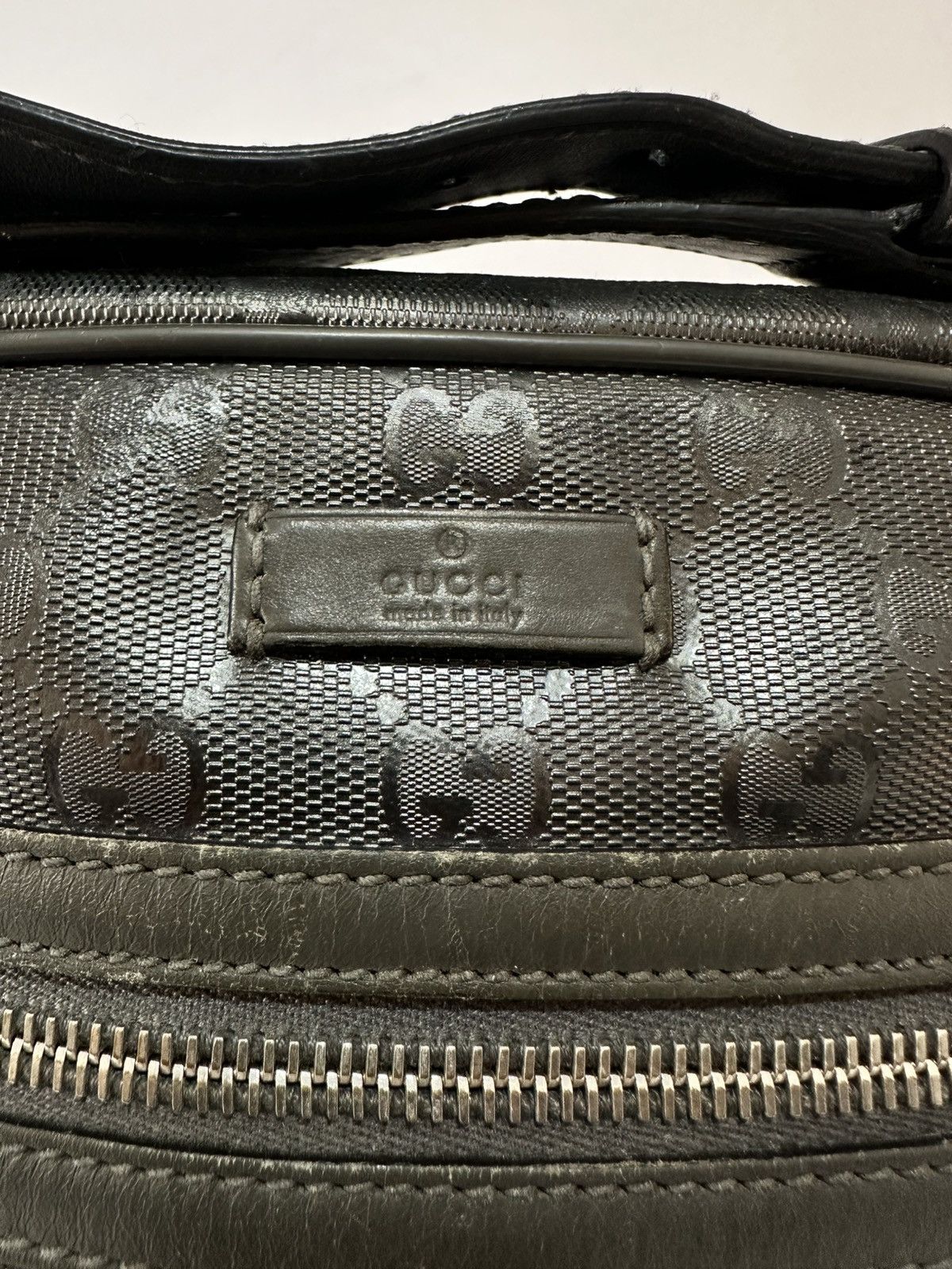 Gucci Gucci Silver Metallic GG Imprime Coated Canvas Messenger Bag Size ONE SIZE - 3 Thumbnail