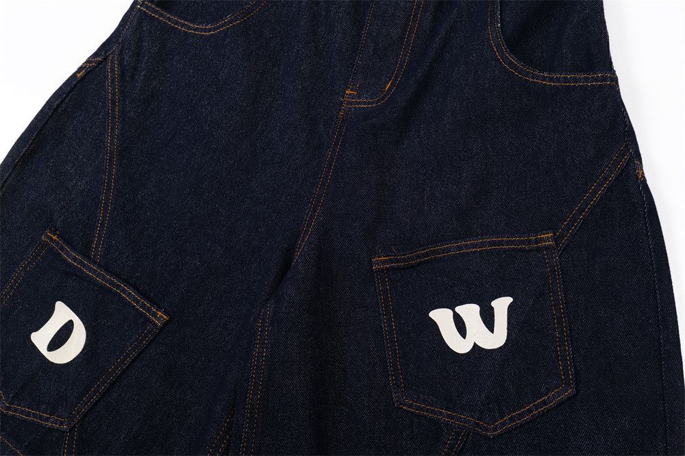 Japanese Brand × Jean Men's irregular pocket cargo denim shorts Size US 32 / EU 48 - 6 Thumbnail