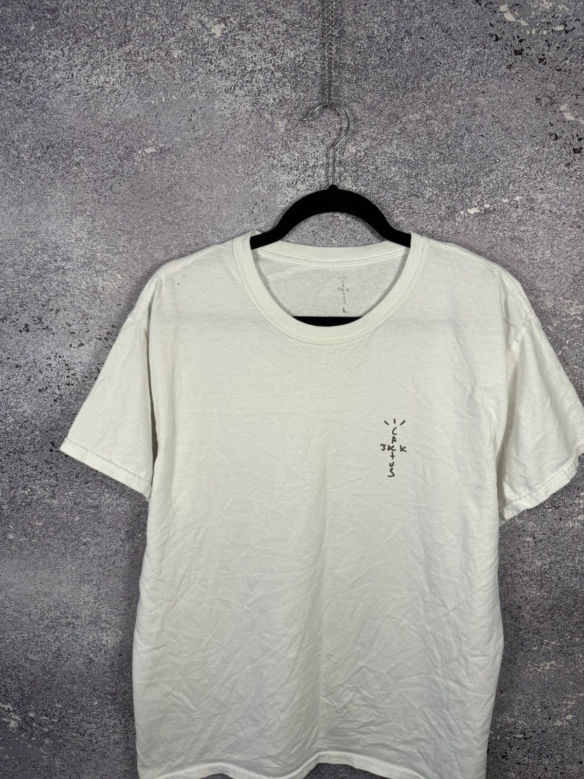 Travis Scott Travis Scott Cactus Jack Basic Logo White Tee Men’s Large Size US L / EU 52-54 / 3 - 3 Thumbnail