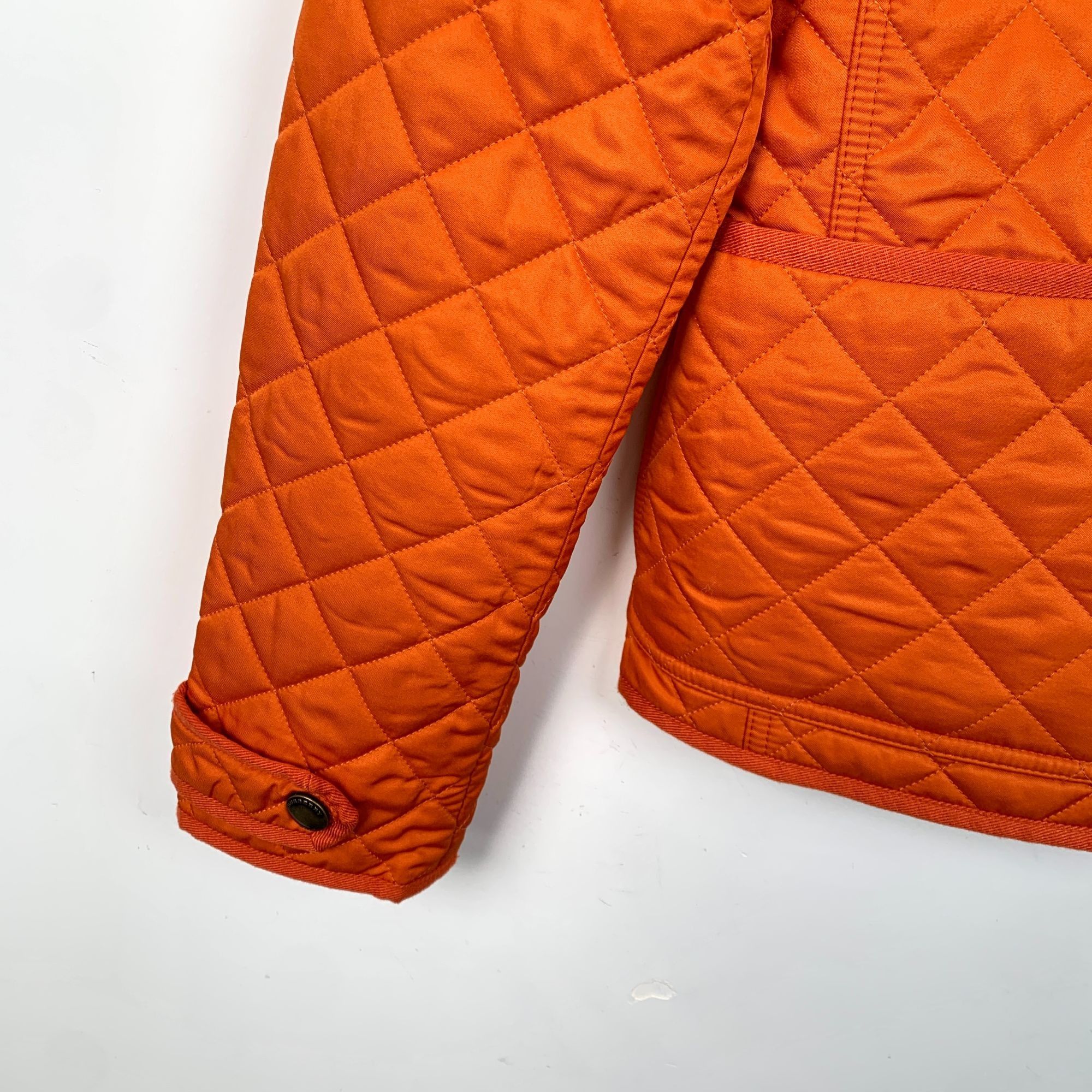 Burberry Burberry Brit Orange Quilted Jacket Size S Cotton/Polyester Size S / US 4 / IT 40 - 6 Thumbnail