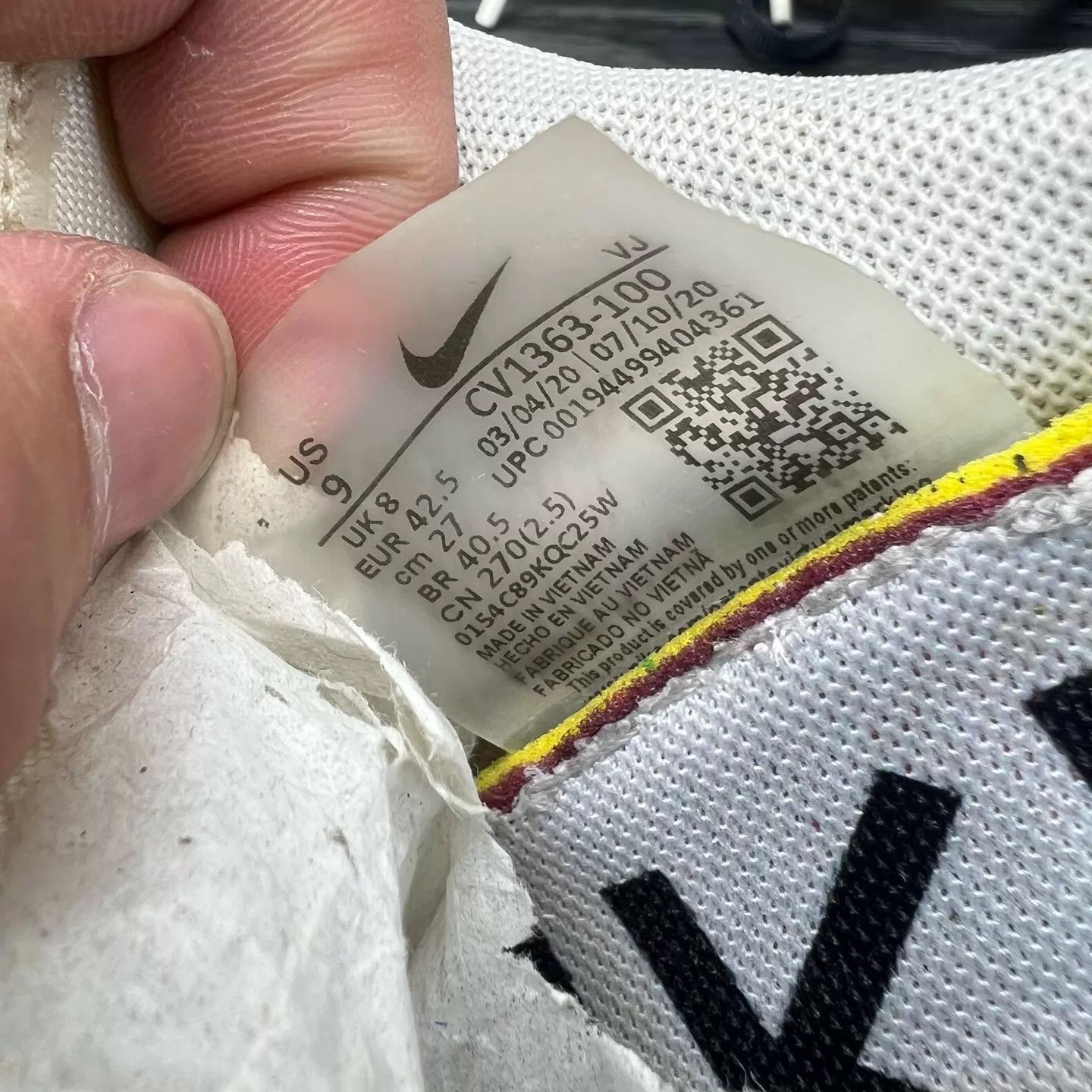 Nike sacai vaporwaffle gray/white 42.5 2x Worn With Box Size US 9 / EU 42 - 8 Thumbnail