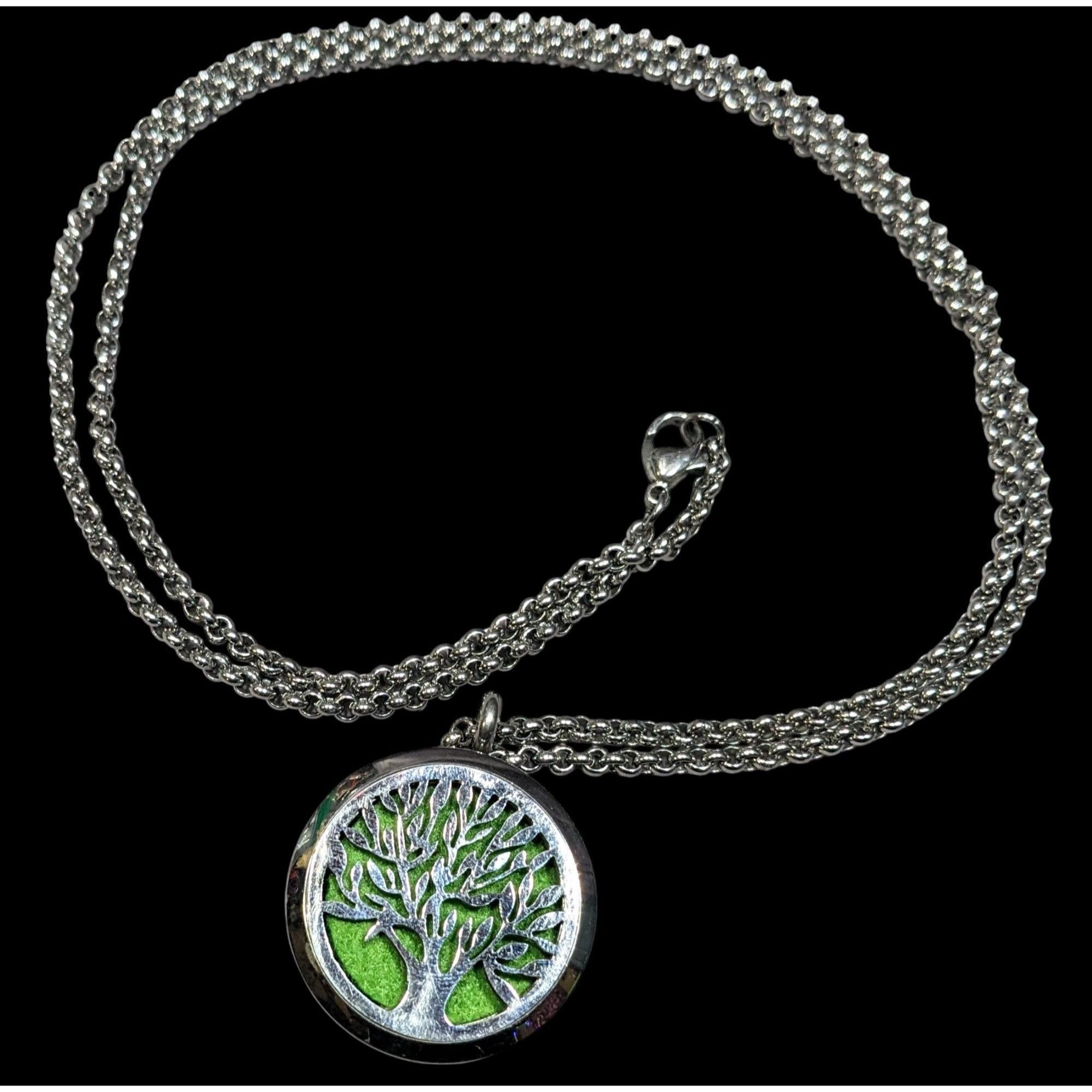 Other Nature Inspired Aromatherapy Pendant Necklace With Tree Deta Size ONE SIZE - 1 Thumbnail