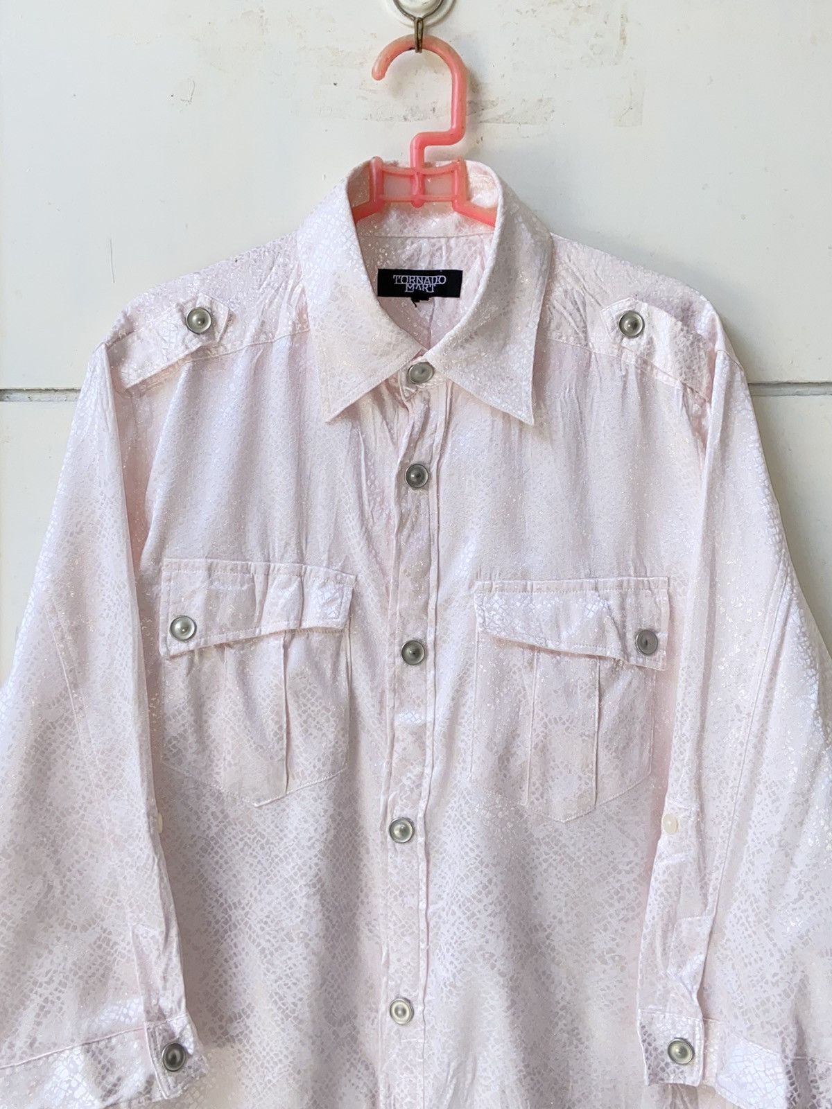 TORNADO MART Pink Patterned Shirt