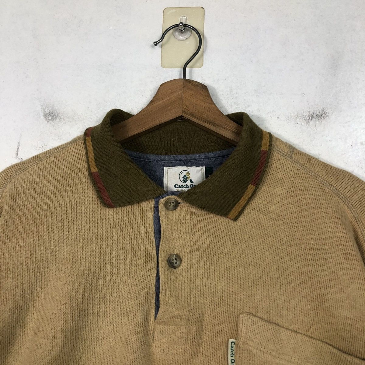 Japanese Brand 📌Vintage Sweatshirt Collar Catch On Single Pocket Size US L / EU 52-54 / 3 - 10 Thumbnail