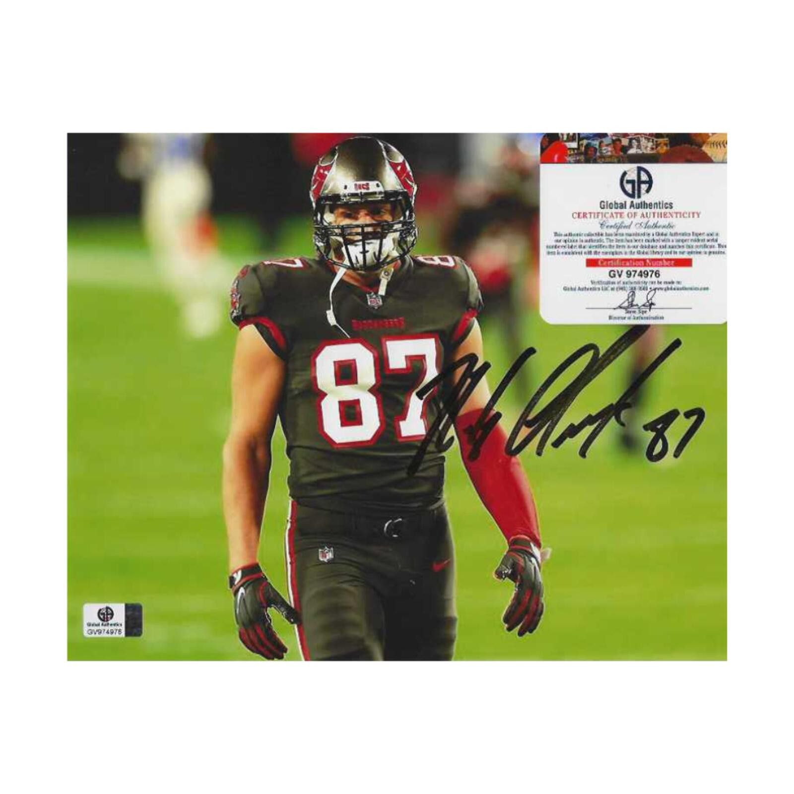 Other Rob Gronkowski Buccaneers Autographed 8x10 Photo coa W/Frame Size ONE SIZE - 3 Thumbnail