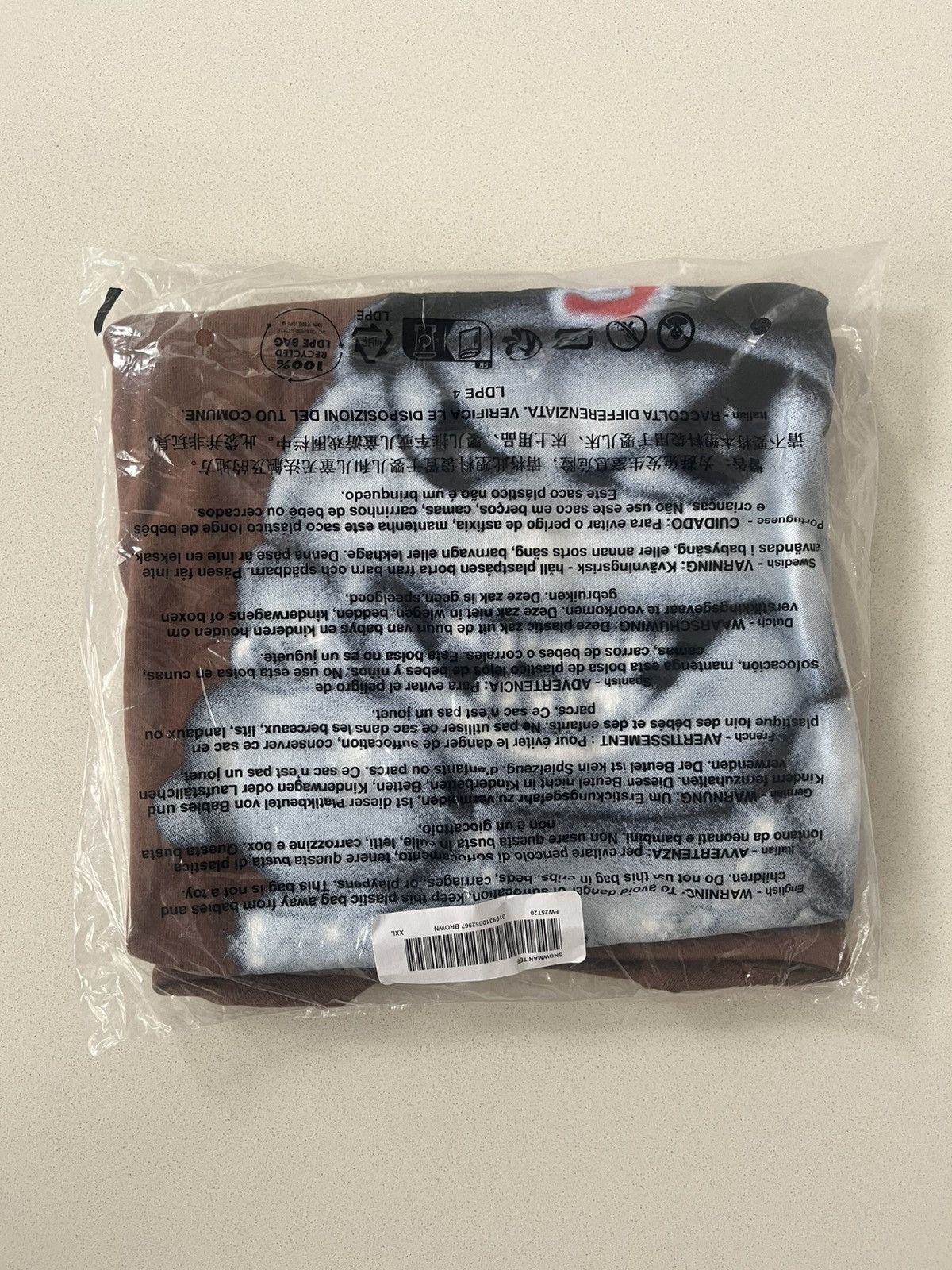 Supreme Supreme Snowman Tee Brown Size US XXL / EU 58 / 5 - 3 Thumbnail
