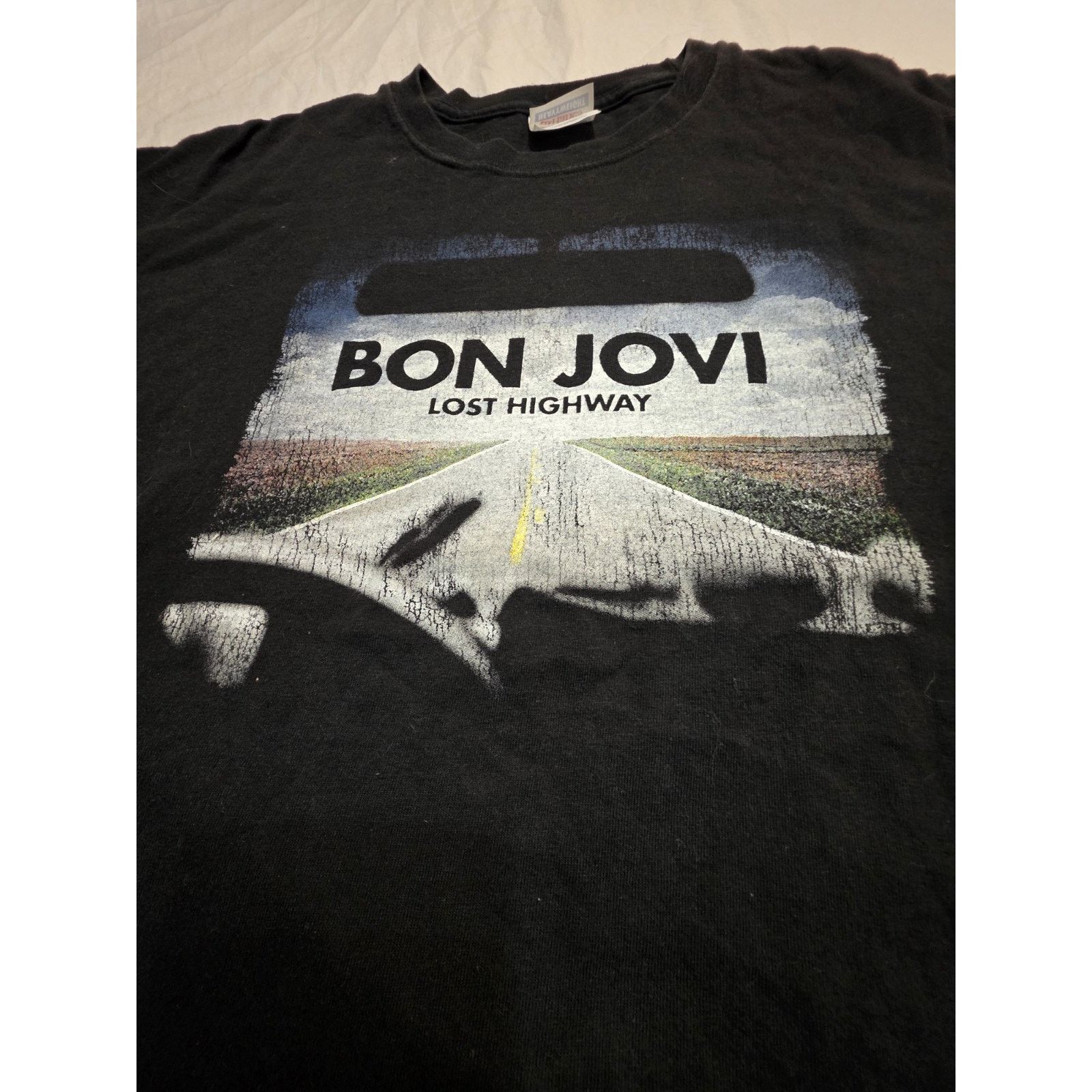 Hanes Bon Jovi 2007 Lost Highway Hanes Tour Black Short Sleeve Size US XL / EU 56 / 4 - 2 Thumbnail