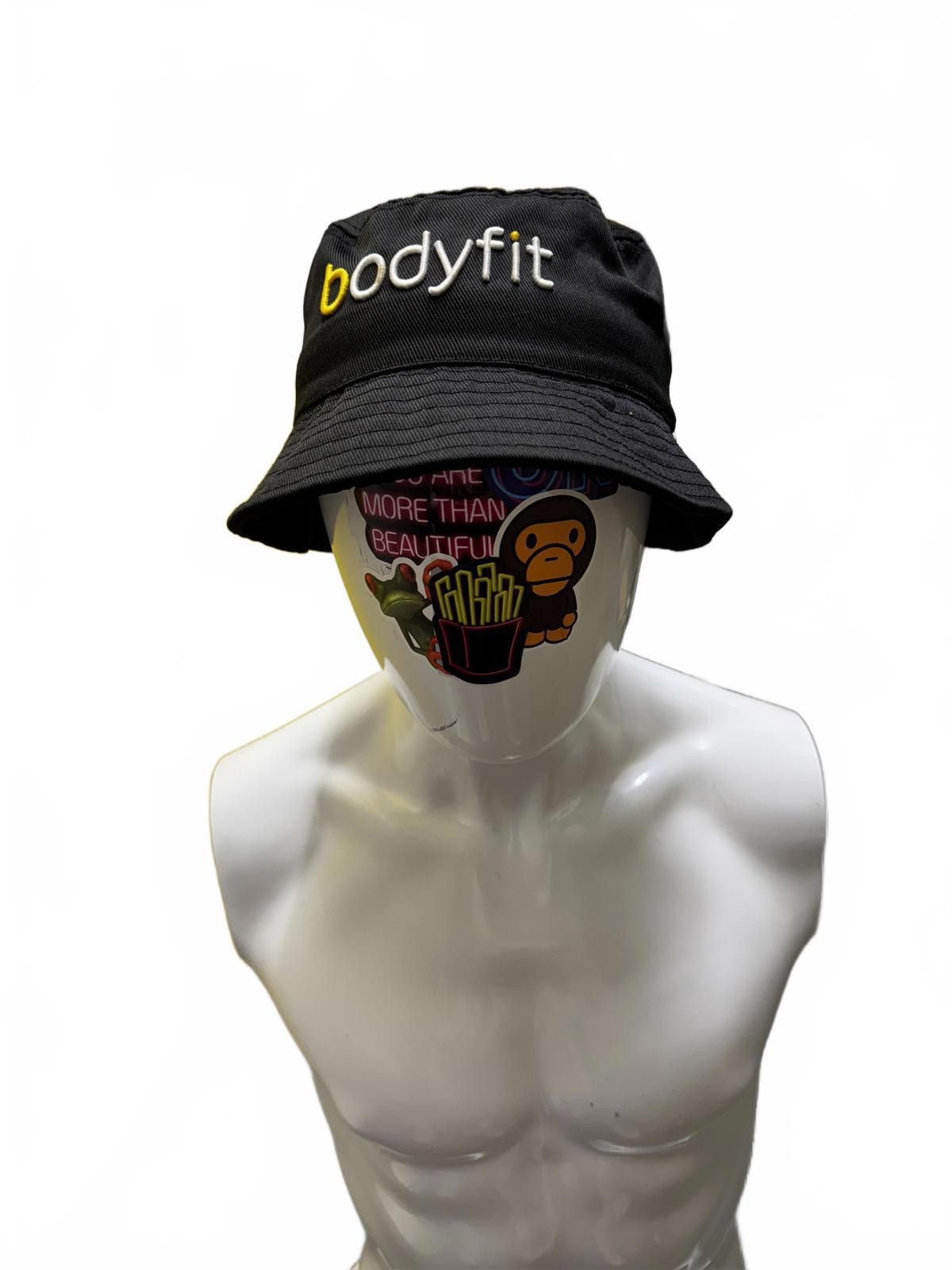 Designer Bodyfit Black Bucket Hat Size ONE SIZE - 2 Thumbnail