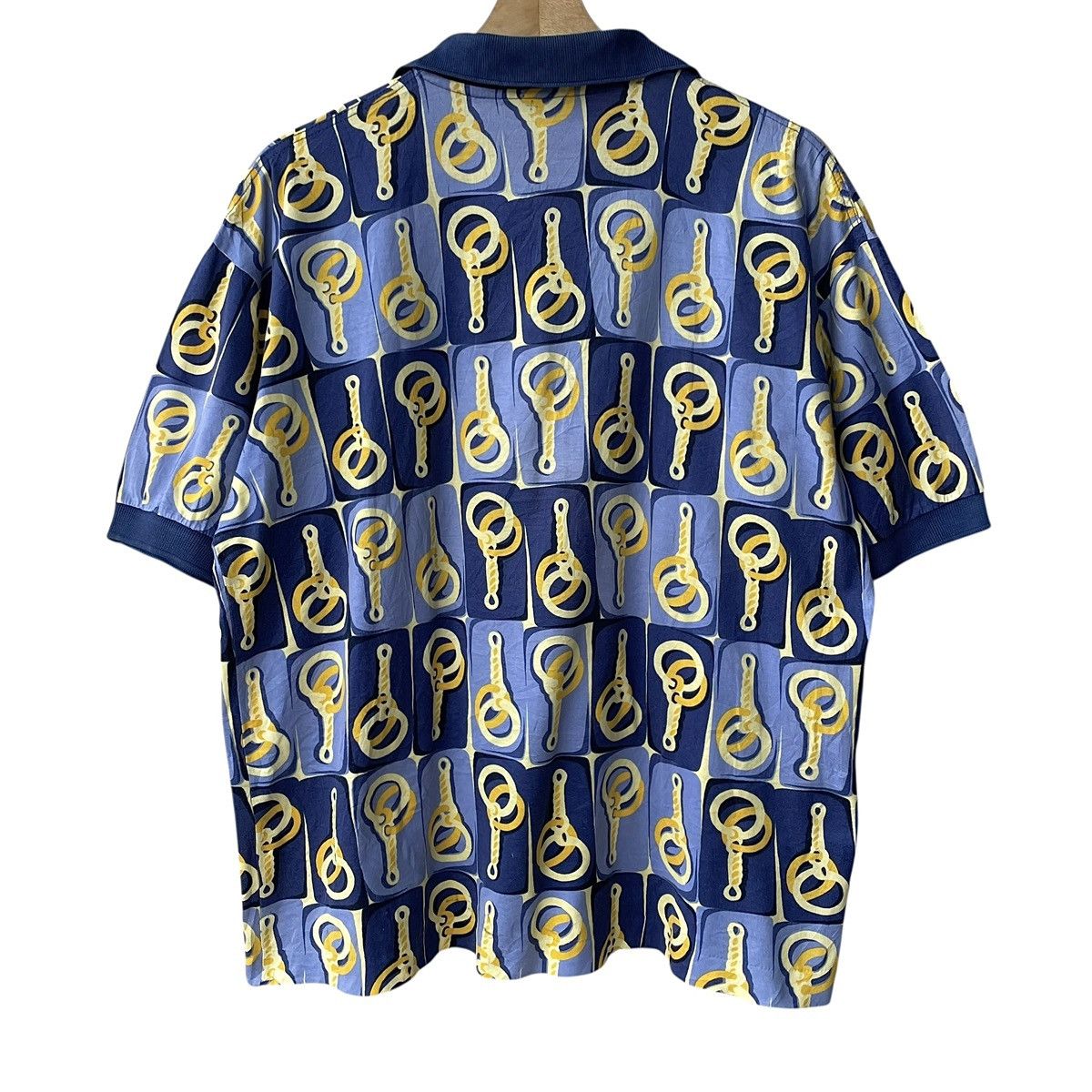 Gucci Gucci Italy Vintage Luxury Print Polo Tee Size US L / EU 52-54 / 3 - 2 Thumbnail