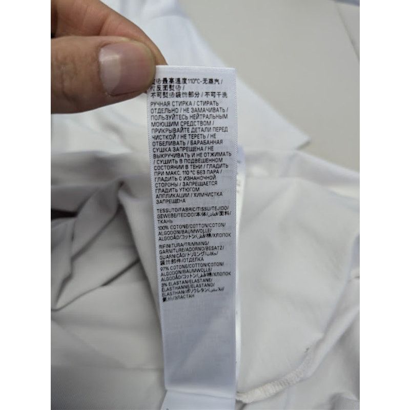 Balenciaga o1rshd1 Vintage Jersey Pierced Oversized T-Shirt in White Size US M / EU 48-50 / 2 - 19 Thumbnail