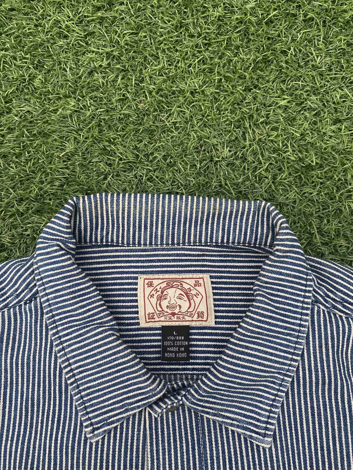 Evisu EVISU JAPAN HICKORY JACKET DISTRESSED Size US L / EU 52-54 / 3 - 4 Thumbnail
