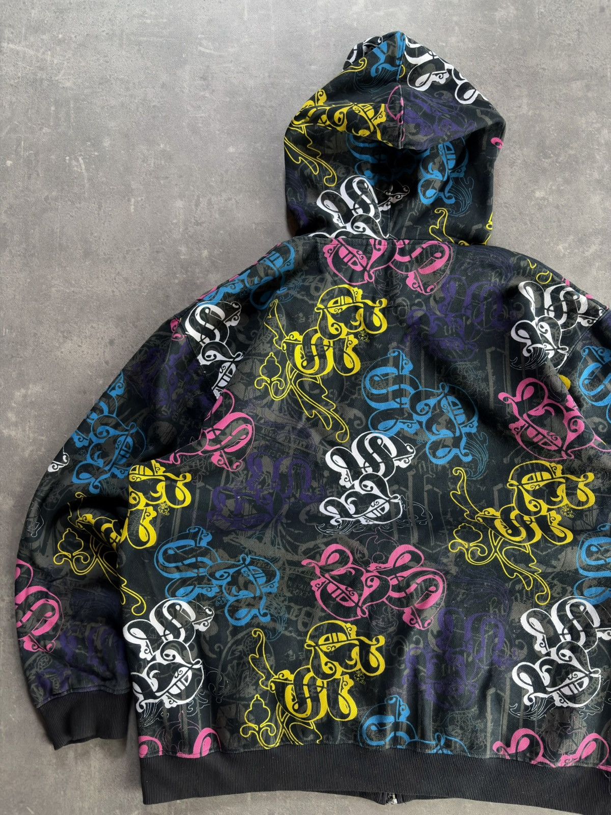 Southpole Southpole AOP Multilogo Baggy Printed Zip Hoodie XL XXL 00s Size US XL / EU 56 / 4 - 11 Thumbnail