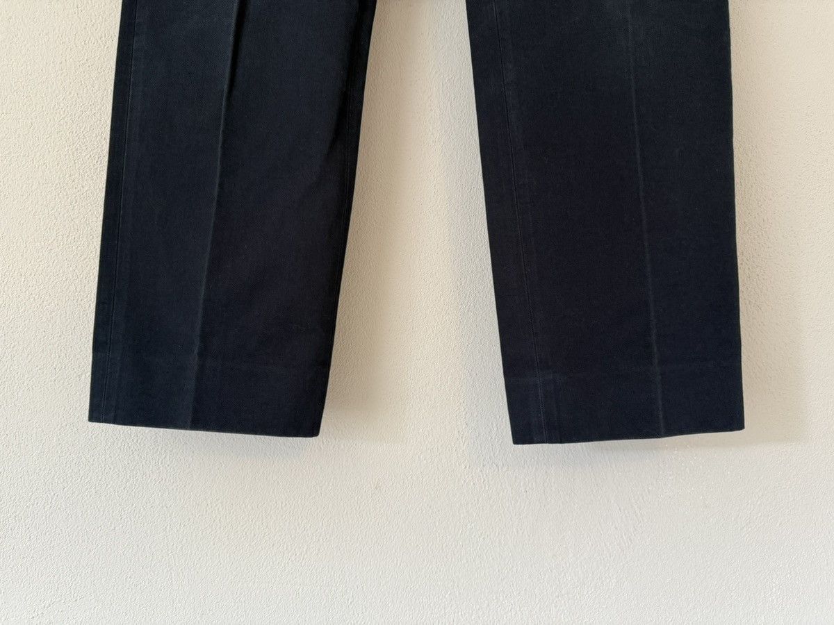 Gucci Navy Cotton Trousers with White Waistband Stripes Size US 30 / EU 46 - 5 Thumbnail
