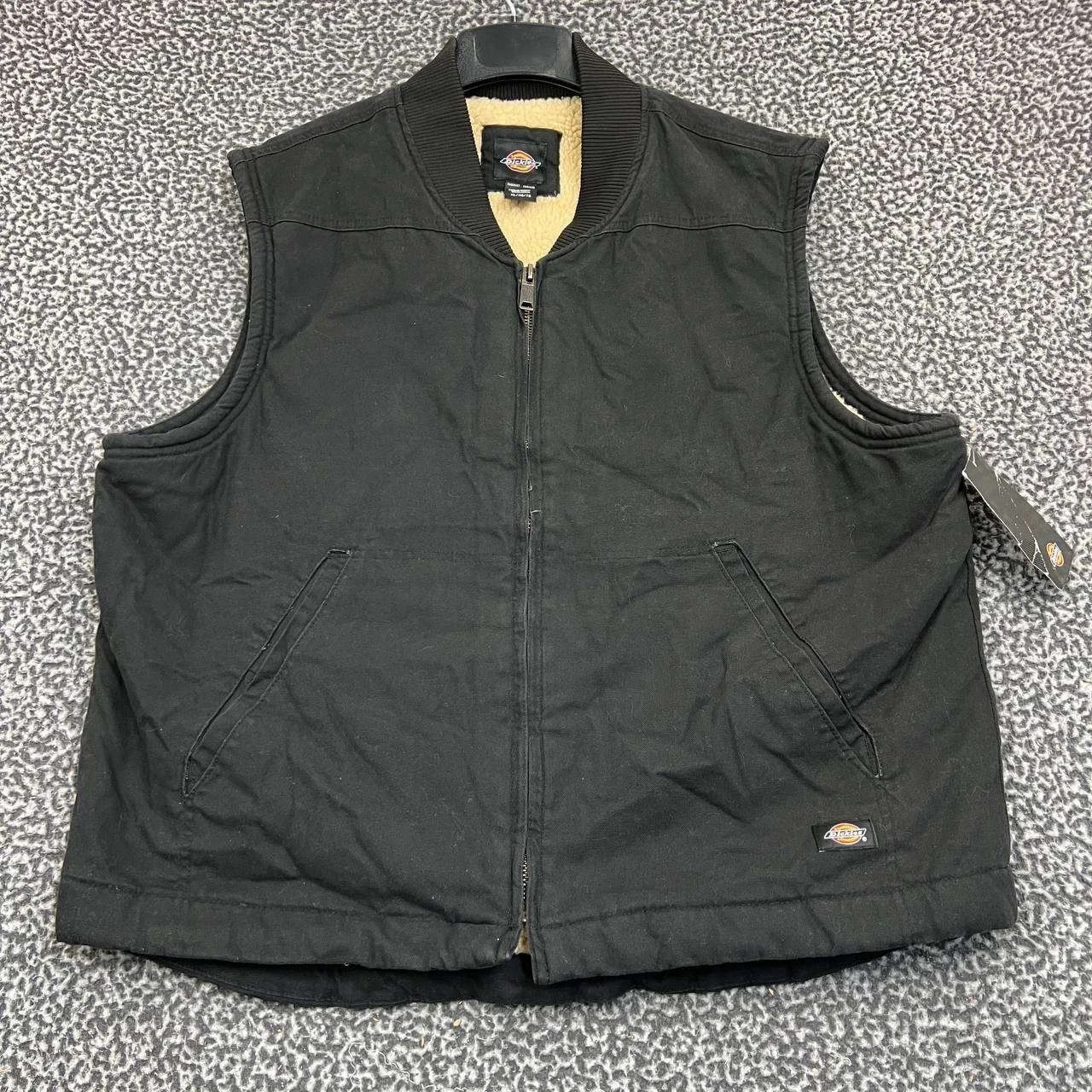 Dickies Dickies Vest Jacket Men Black Full Zip Pockets Sherpa New XL Size US XL / EU 56 / 4 - 1 Thumbnail