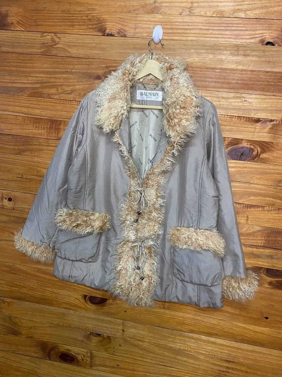 Balmain Vintage Balmain Fur Collar Jacket Size L / US 10 / IT 46 - 10 Thumbnail