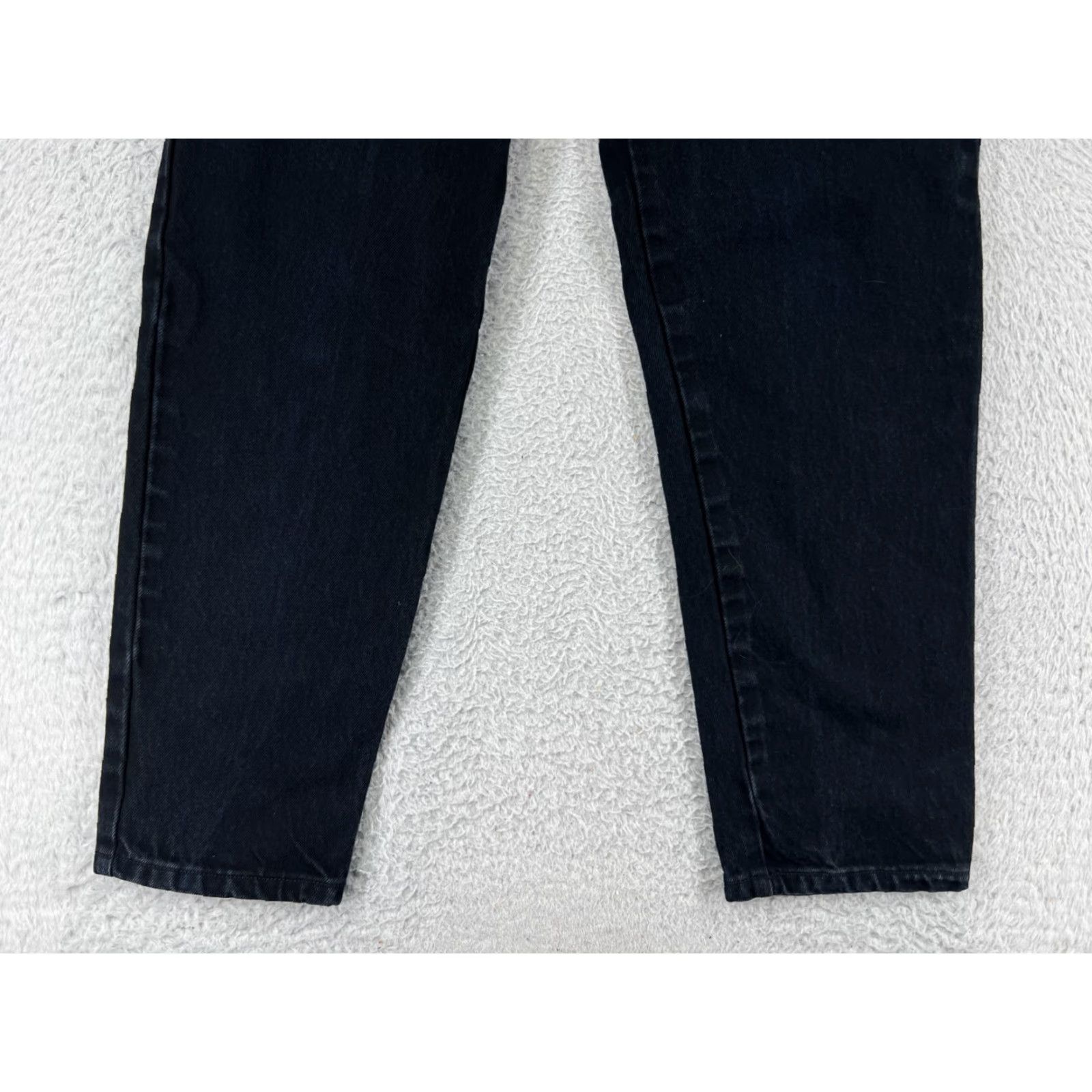 MooRER JENNIFER MOORE Jeans Womens 12 Black High Rise Straight 100% Cotton 5-Pocket Design Size 34" / US 12 / IT 48 - 5 Thumbnail