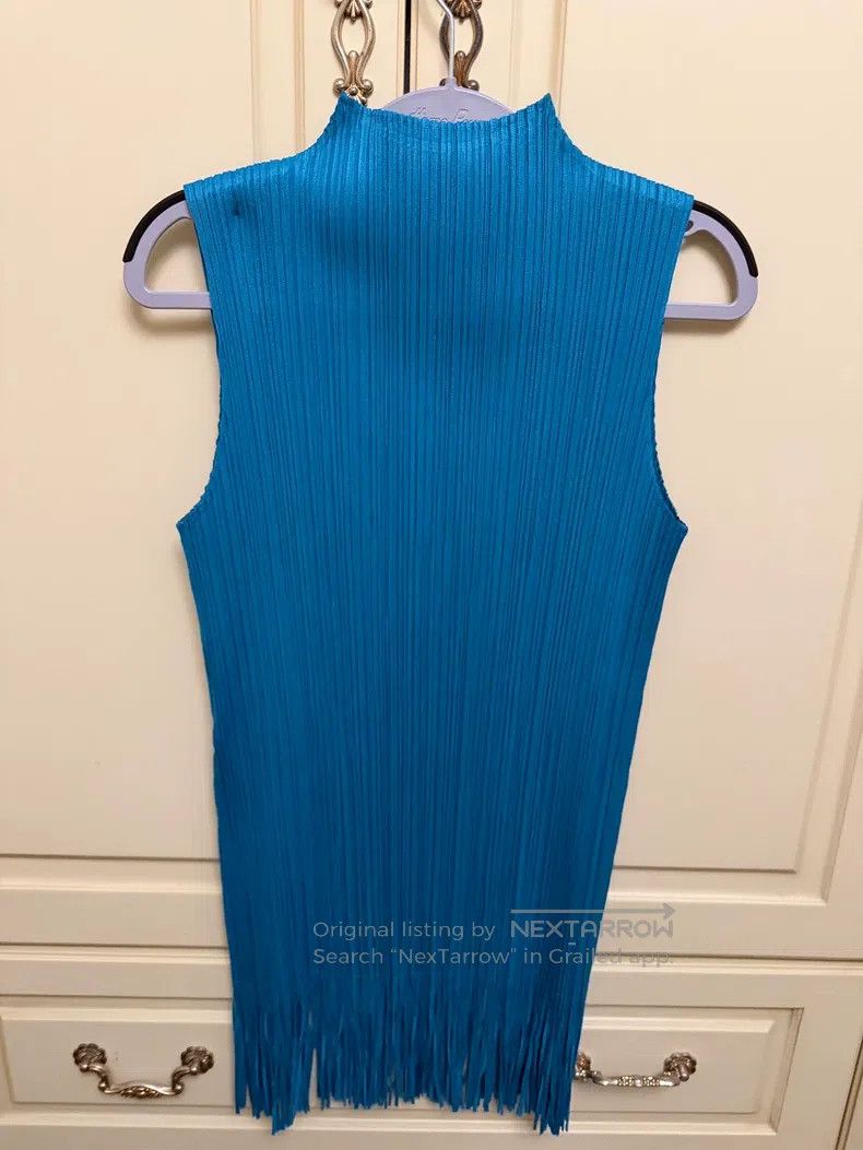 Issey Miyake Issey Miyake size:one size Fringed Sleeveless High-neck Mi Size XXS / US 00 / IT 34 - 2 Thumbnail