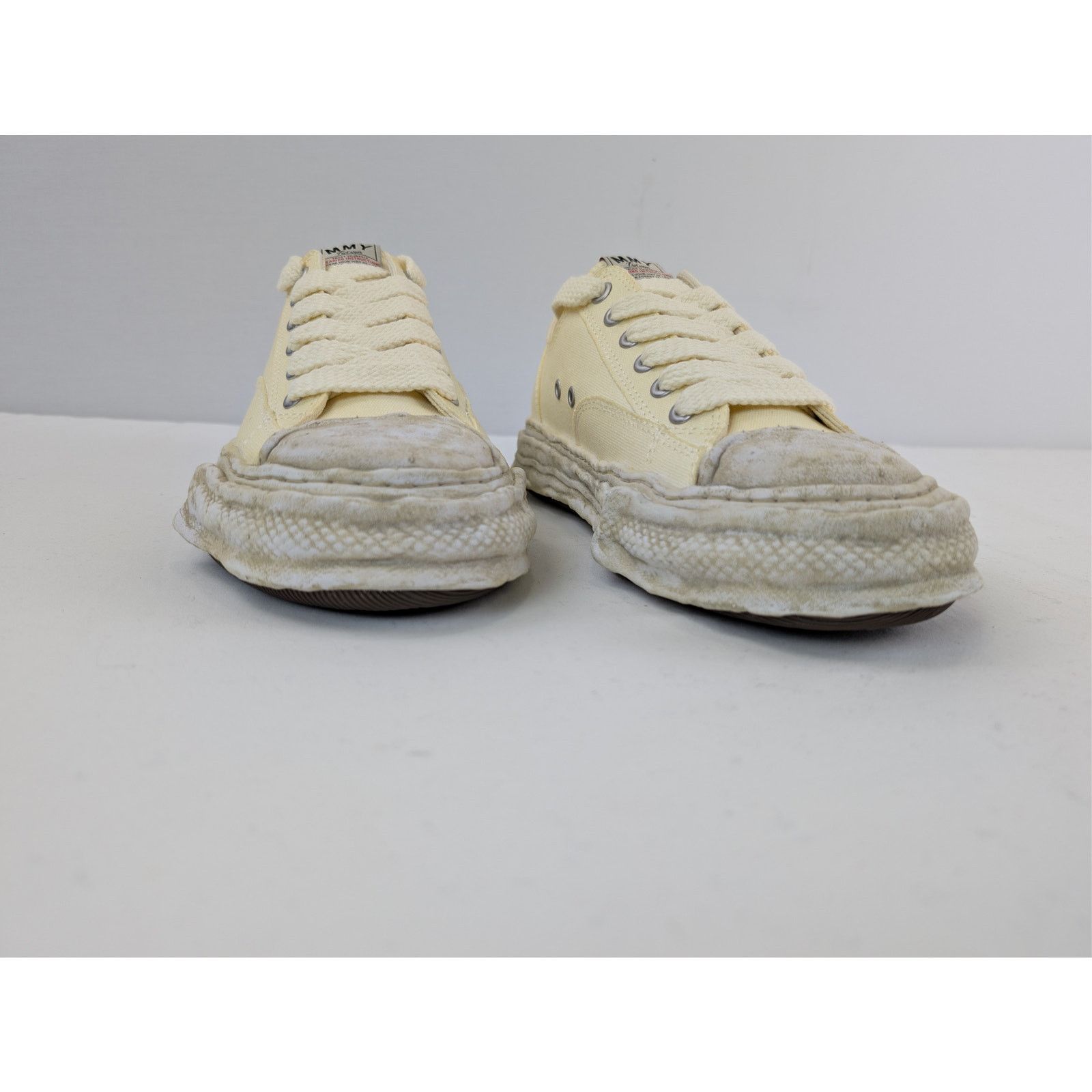 Maison MIHARA YASUHIRO o1rshd1 Peterson 23 OG Sole Canvas Low-Top Sneaker in White Size US 8 / EU 41 - 5 Thumbnail