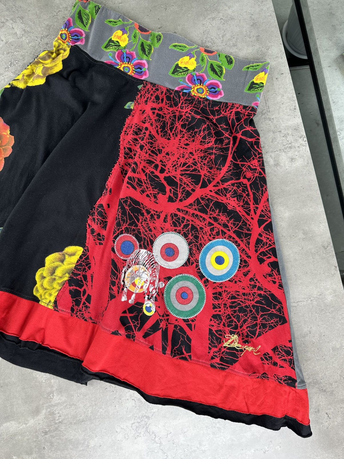 Desigual Desigual Multicolor Flared Skirt Size 28" / US 6 / IT 42 - 3 Thumbnail