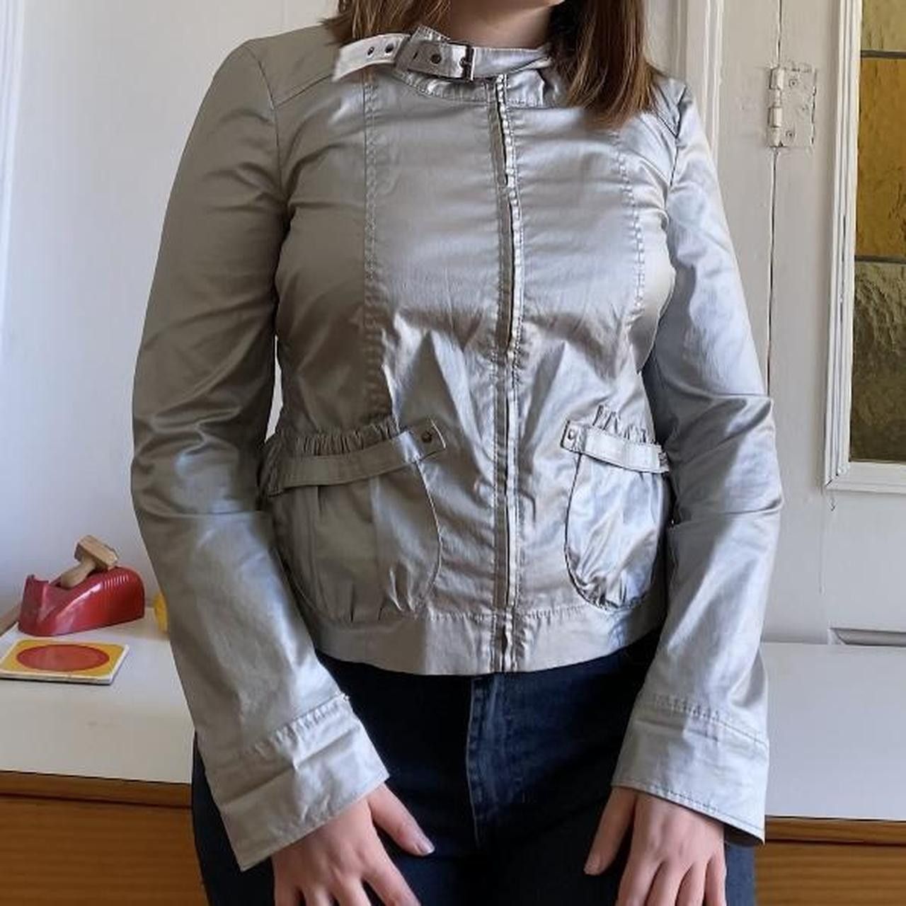 Miss Sixty Silver Metallic Miss Sixty Jacket Size L / US 10 / IT 46 - 6 Thumbnail