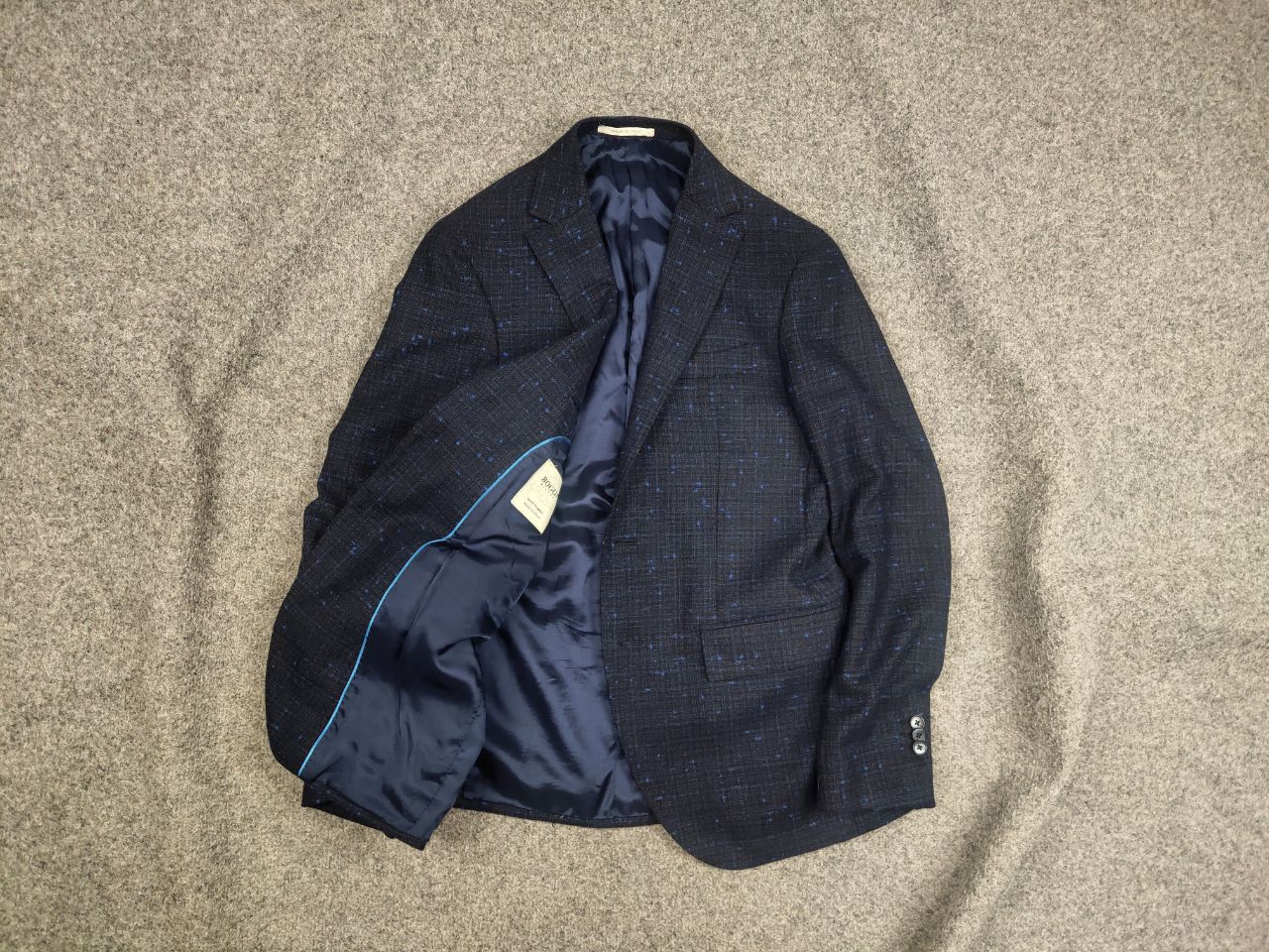 Boggi Boggi Milano Classic Design Navy Blue Casual Blazer Jacket Size US M / EU 48-50 / 2 - 1 Thumbnail