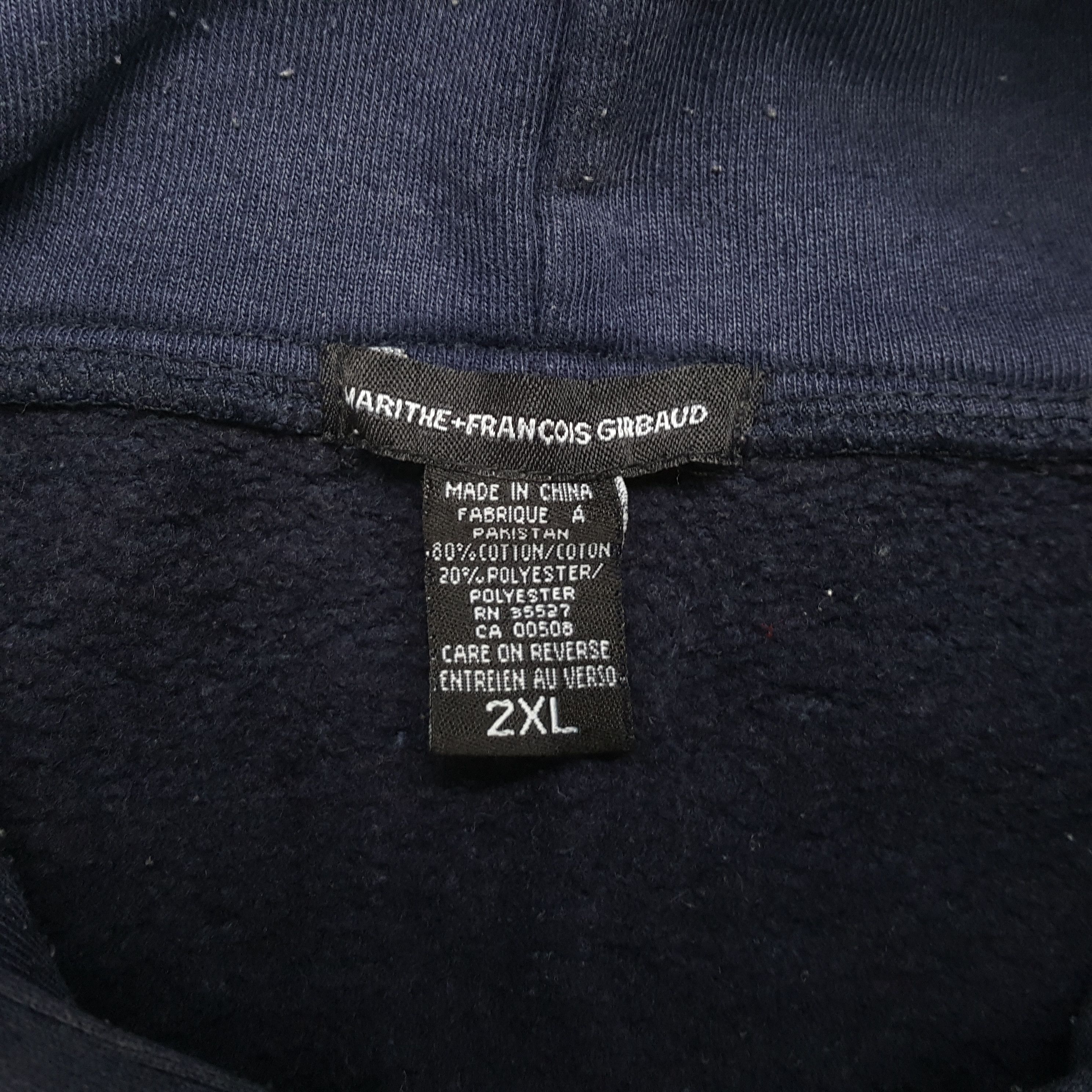 Marithe + Francois Girbaud Marithe Francois Girbaud Center Design Hoodie RR17 Size US XXL / EU 58 / 5 - 6 Thumbnail
