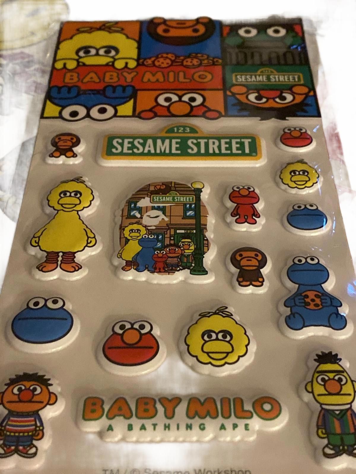 Bape BAPE x Baby Milo x Sesame Street Puff Sticker Set Size ONE SIZE - 4 Thumbnail