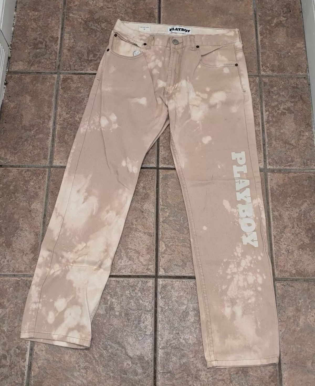 Band Tees × Playboy Officially Licensed Playboy Jeans vintage loose Sz 31 Size US 31 - 1 Thumbnail