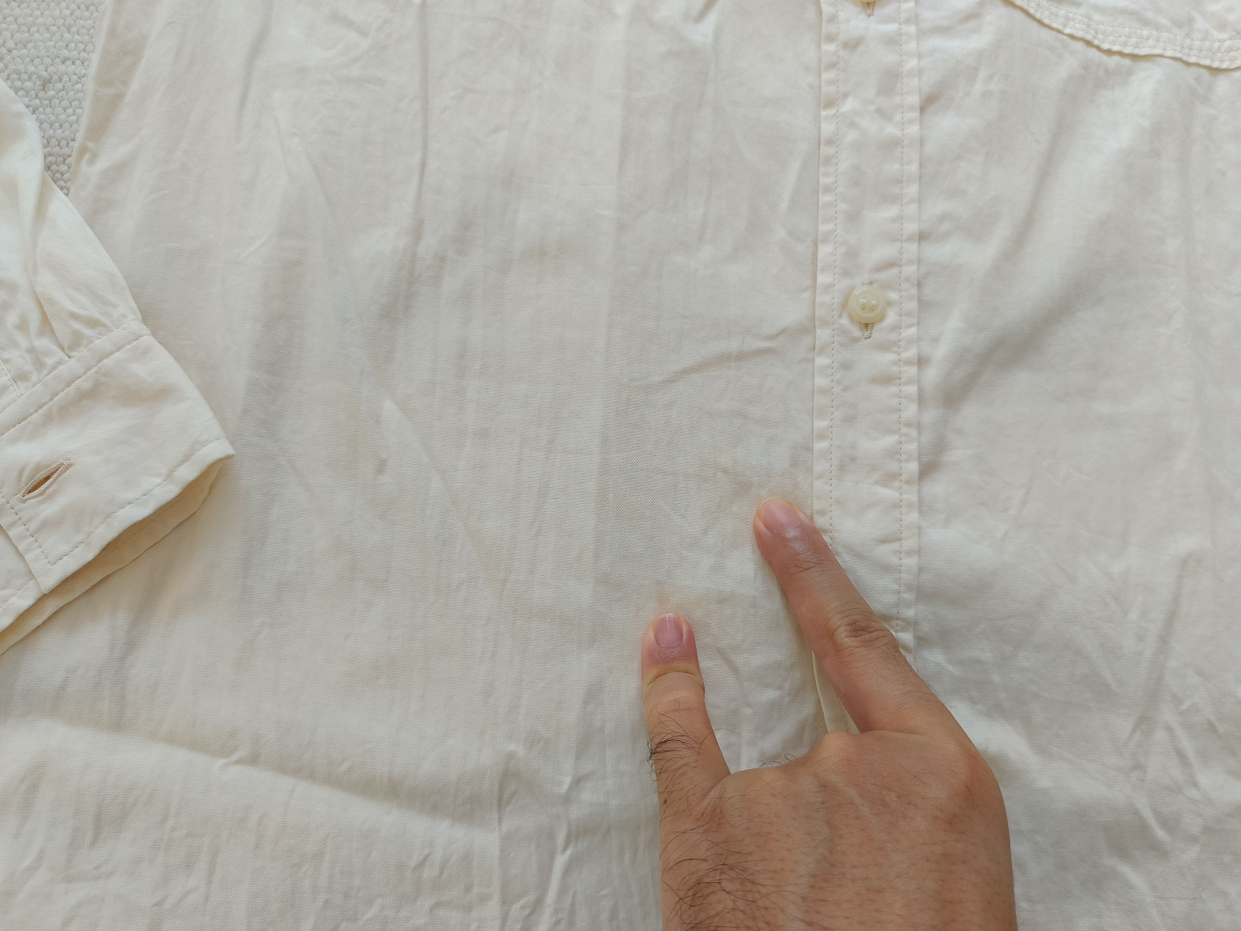 A.P.C. APC A.P.C. Romania 34 plain ivory white ladies shirt Size XXS / US 00 / IT 34 - 18 Thumbnail