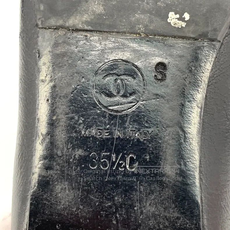 Chanel Chanel Black camelia casual flat shoes Size US 5 / IT 35 - 6 Thumbnail