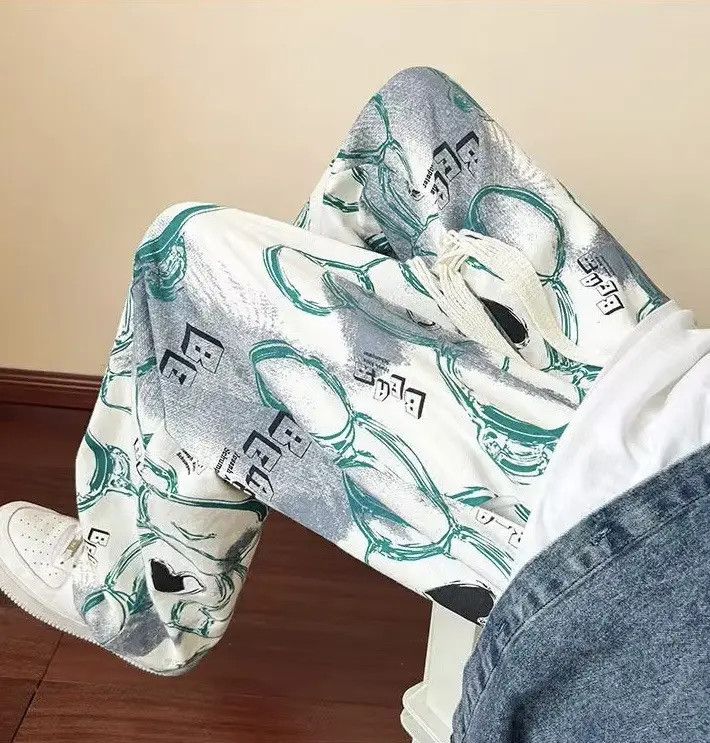 Japanese Brand Man Oversized Casual Pants Harajuku Style Wide Leg Straight Size US 30 / EU 46 - 5 Thumbnail