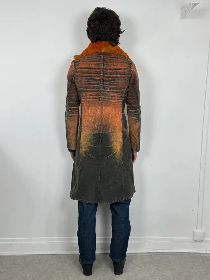 Roberto Cavalli AW2004 Cavalli Sunset Long Fur Collar Jacket Size S / US 4 / IT 40 - 3 Thumbnail