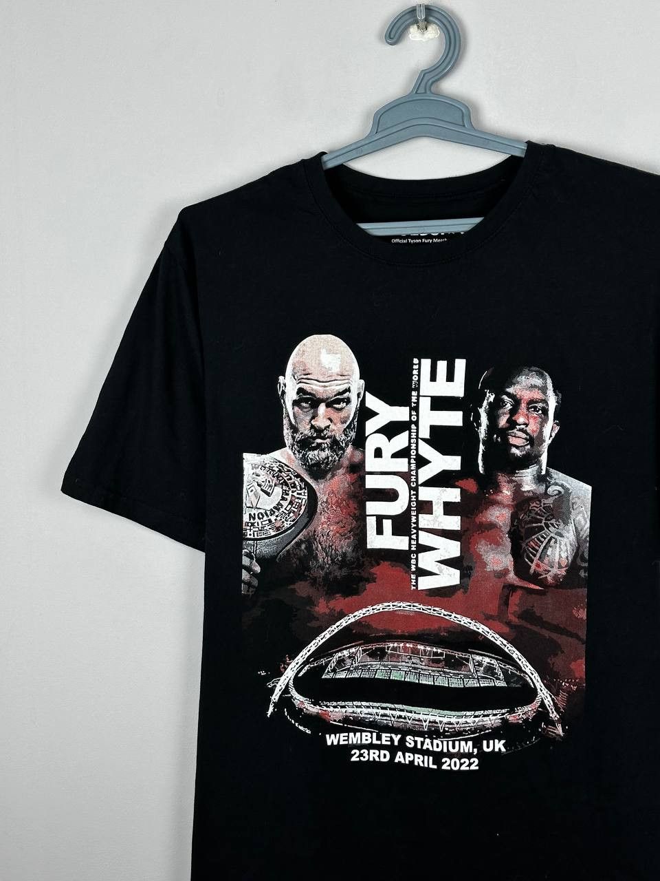 Vintage Tyson Fury Dillian Whyte Boxing UK Promo T Shirt Size US XL / EU 56 / 4 - 3 Thumbnail