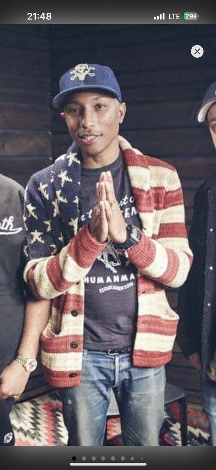 Denim & Supply Ralph Lauren Ralph Lauren Denim Supply USA Flag Knit Shawl Cardigan Size US M / EU 48-50 / 2 - 2 Thumbnail